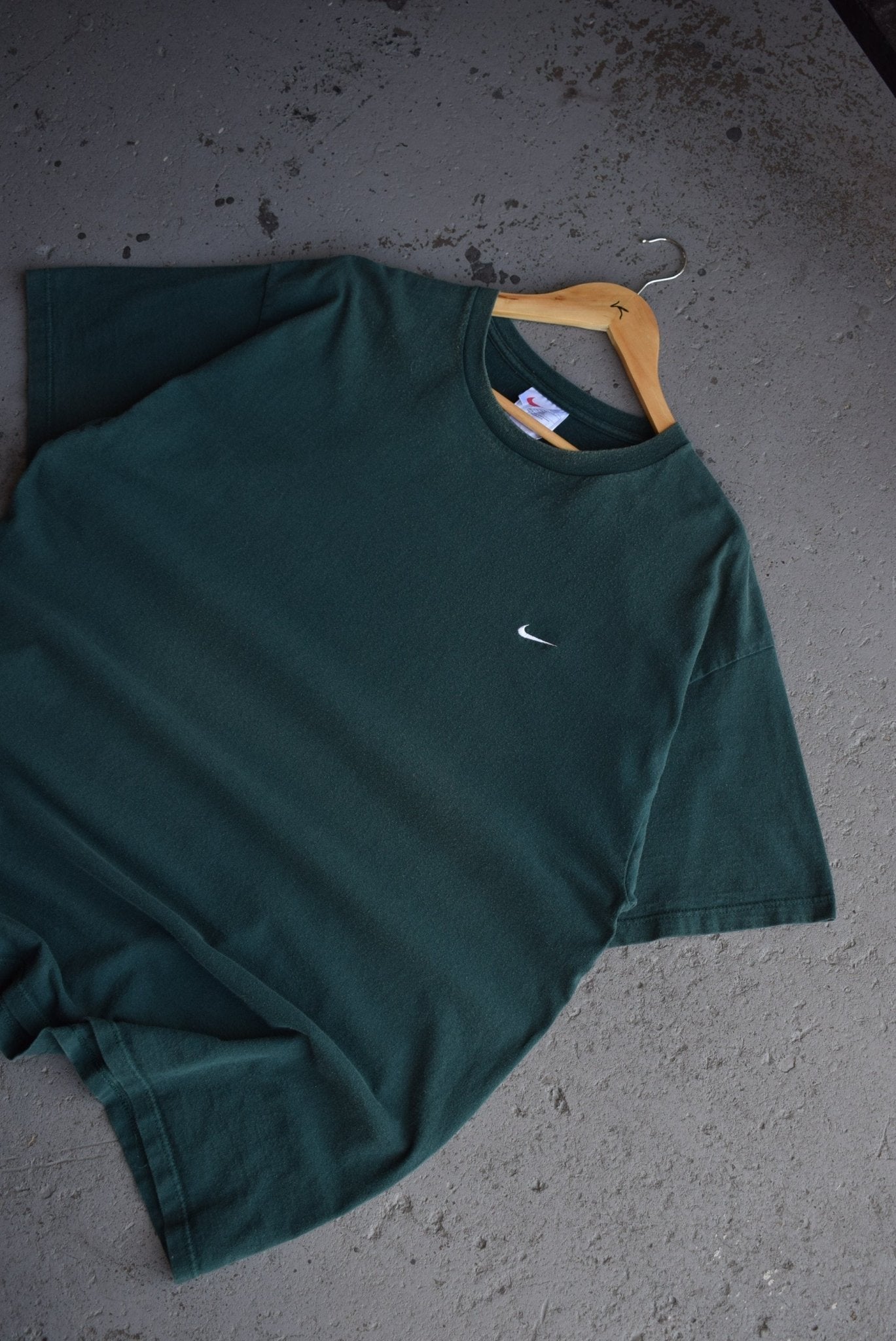Vintage 90s Nike Classic Logo Embroidered Tee (XL/XXL) - Retrospective Store