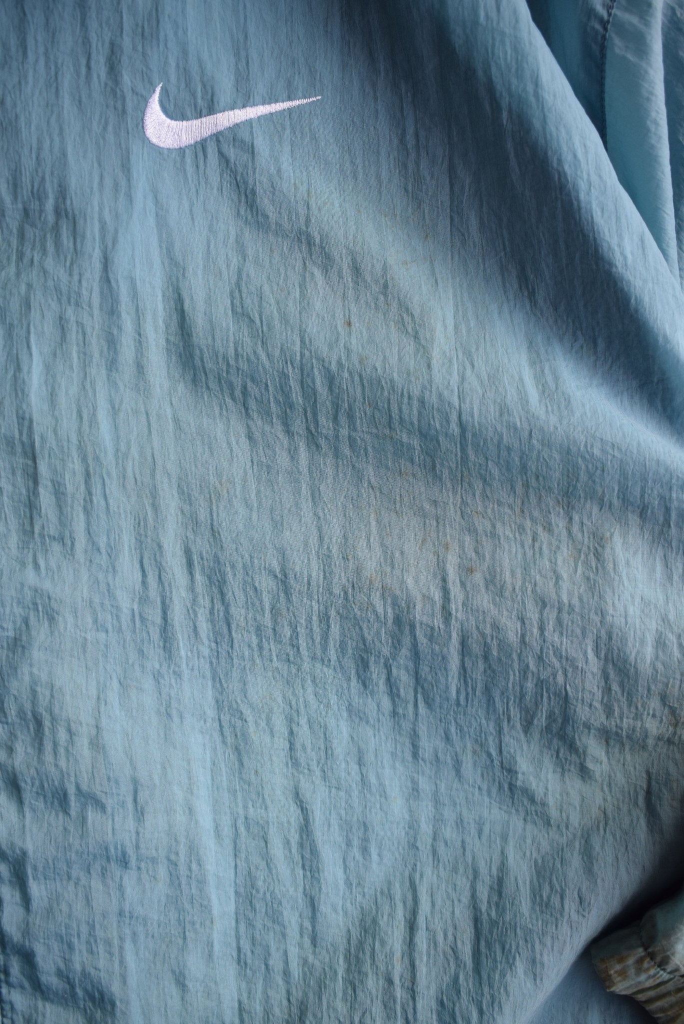 Vintage 90s Nike Classic Logo Embroidered Windbreaker Jacket (XL) - Retrospective Store