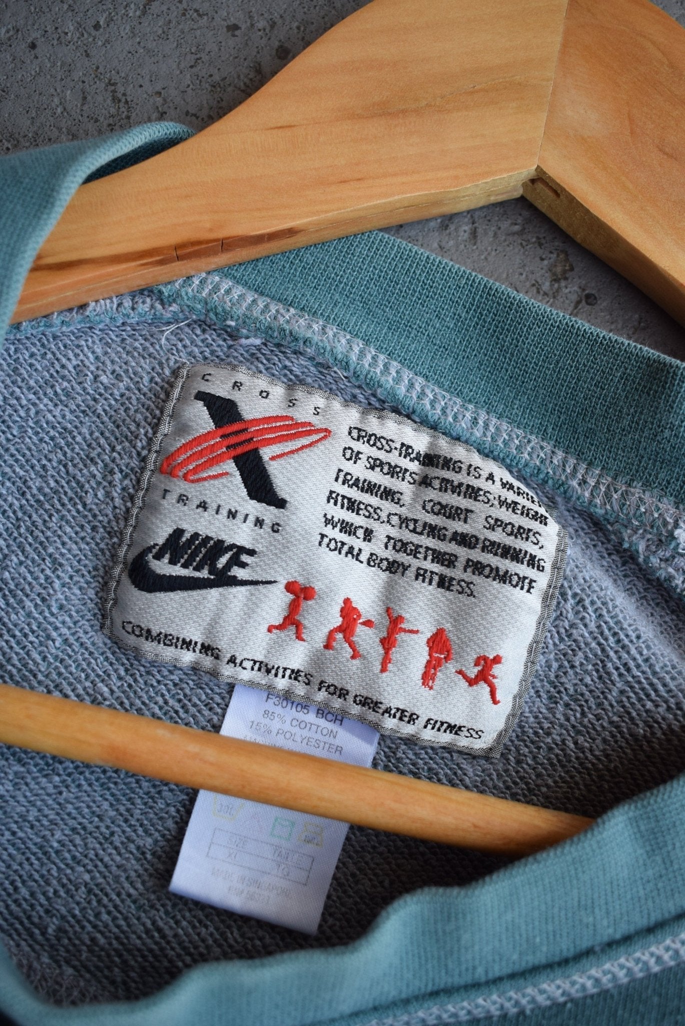 Vintage 90s Nike Cross Training Embroidered Crewneck (M/L) - Retrospective Store