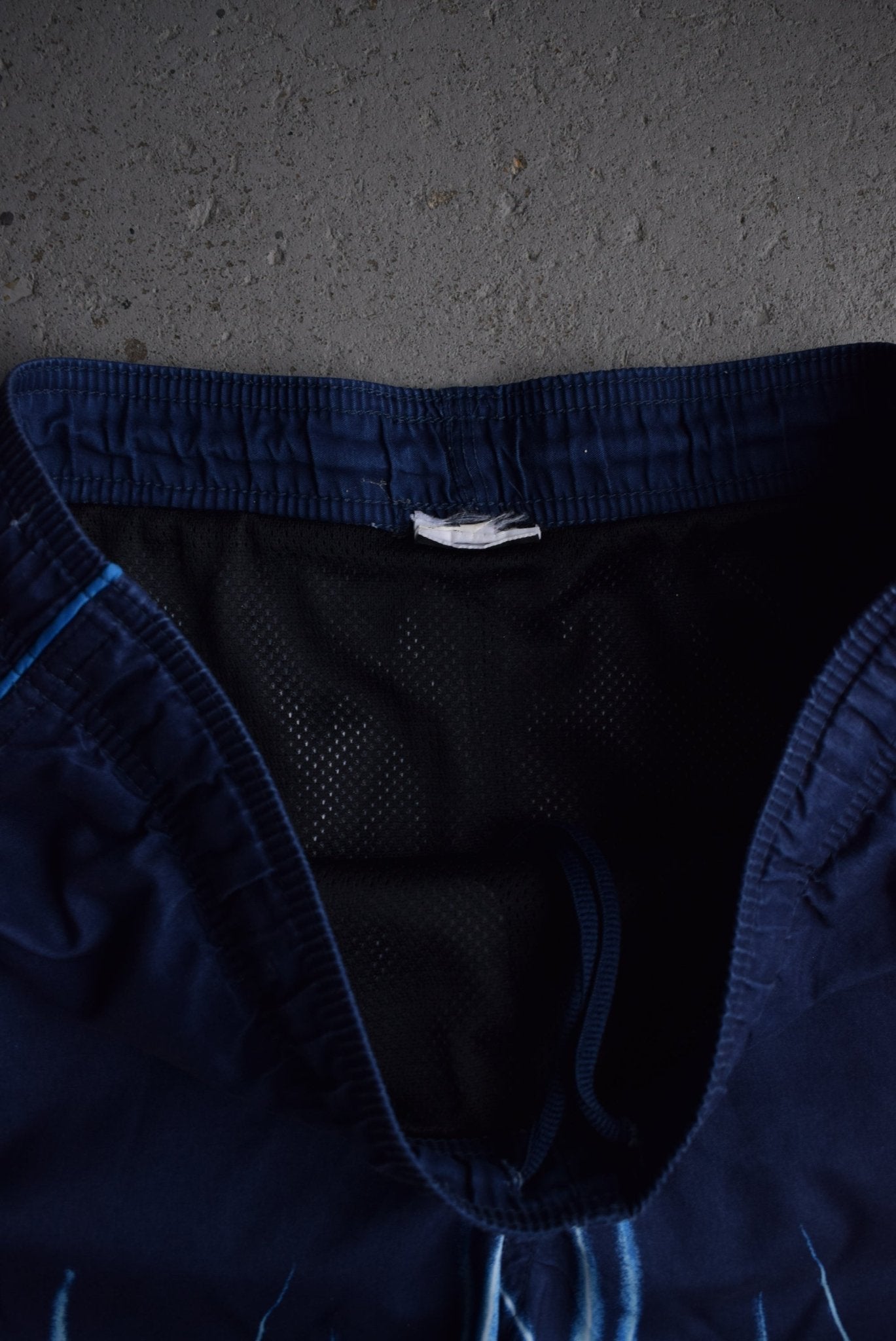 Vintage 90s Nike Spellout Embroidered Flame Board Shorts (S/M) - Retrospective Store