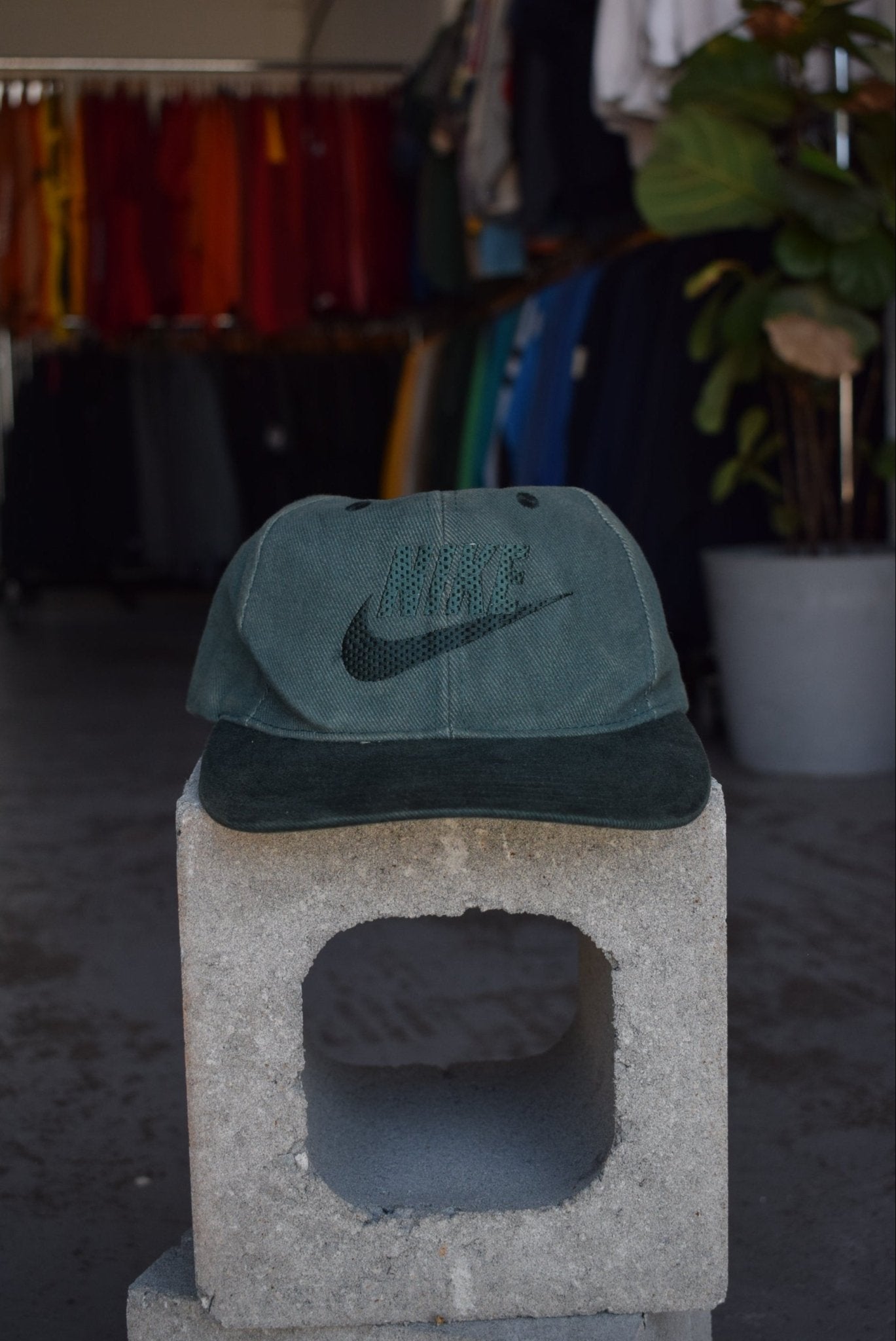 Vintage 90s Nike Spellout Embroidered Hat - Retrospective Store