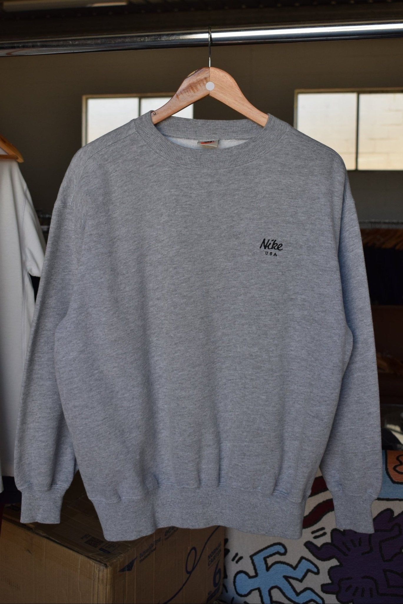 Vintage 90s Nike USA Embroidered Crewneck (M) - Retrospective Store