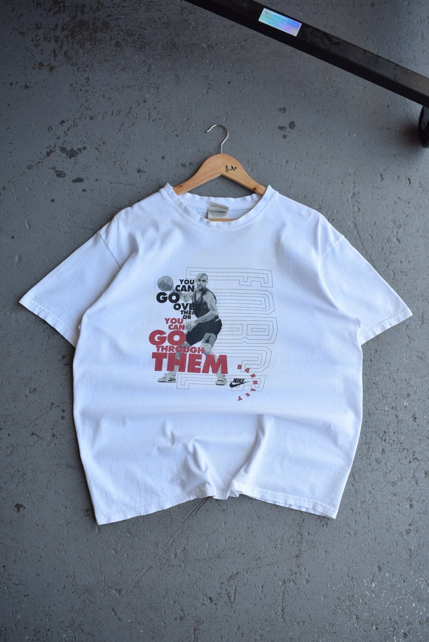 Vintage 90s Nike x NBA Charles Barkley Tee (L) - Retrospective Store