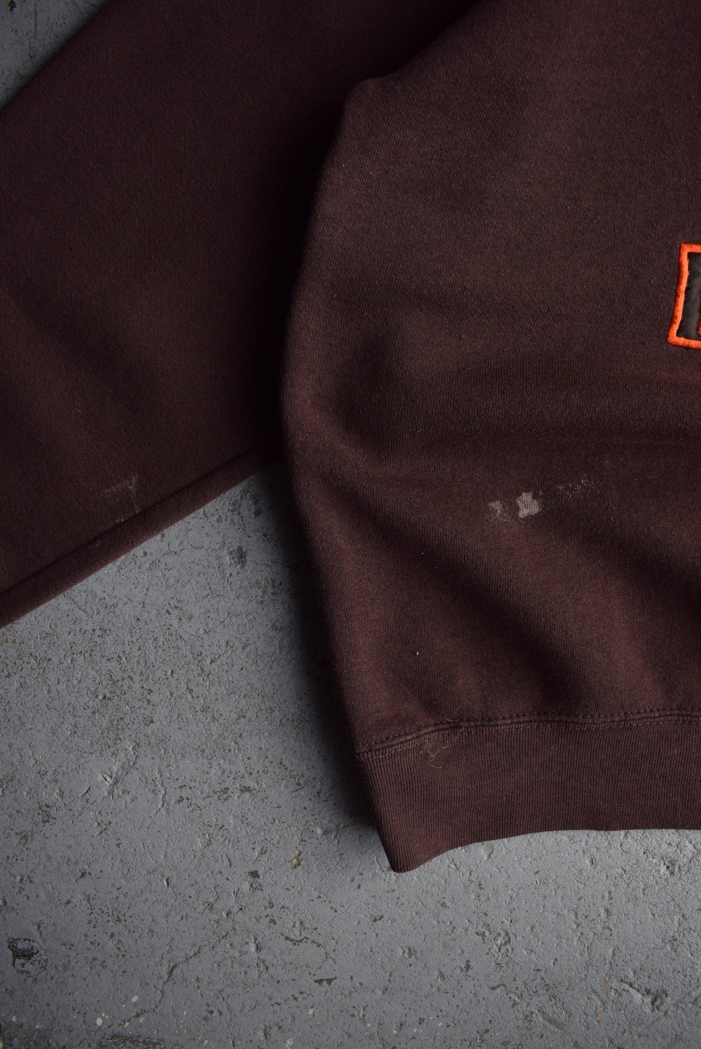 Vintage 90s Nutmeg x NFL Cleveland Browns Embroidered Crewneck (L) - Retrospective Store