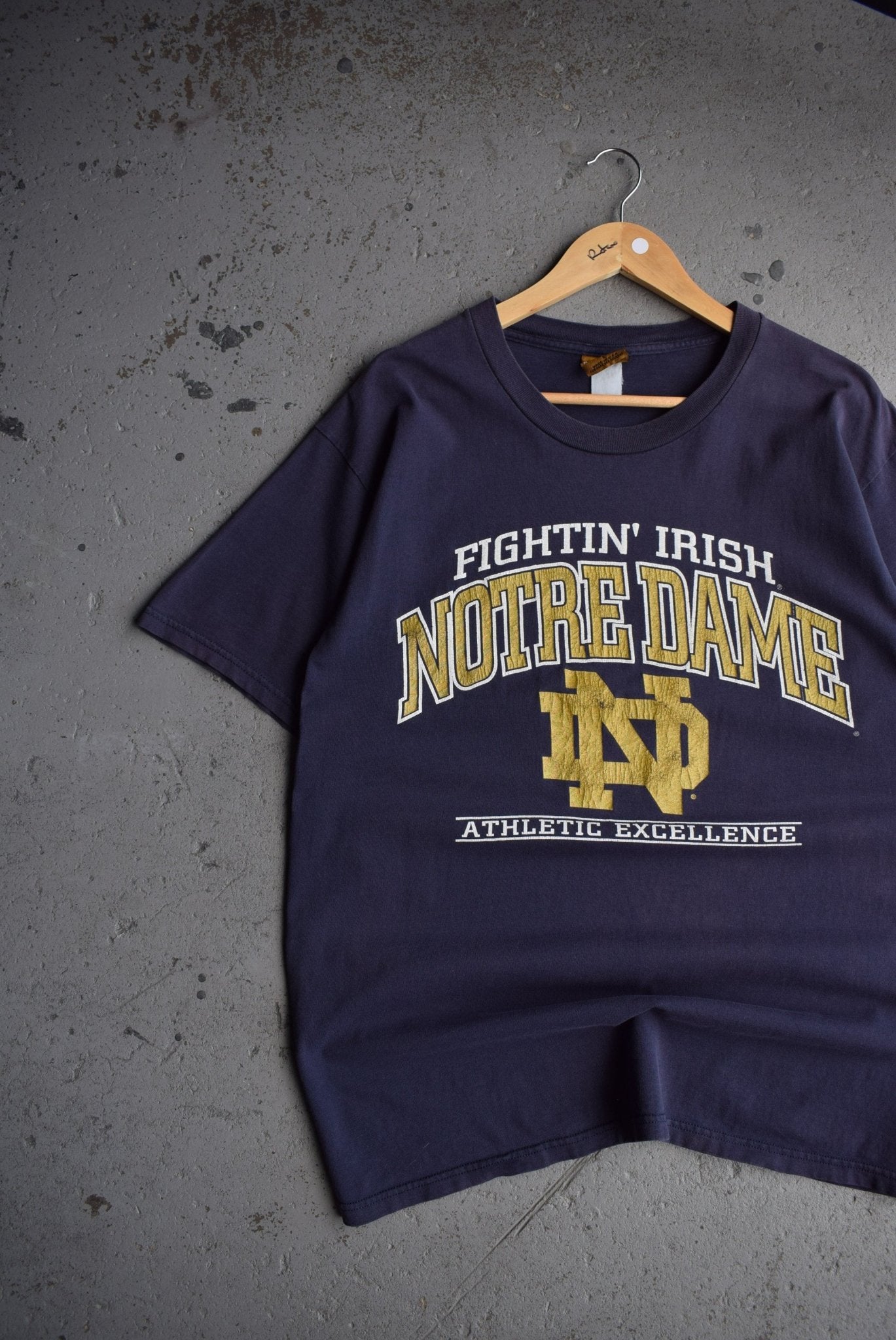 Vintage 90s Nutmeg x University of Notre Dame Tee (L) - Retrospective Store
