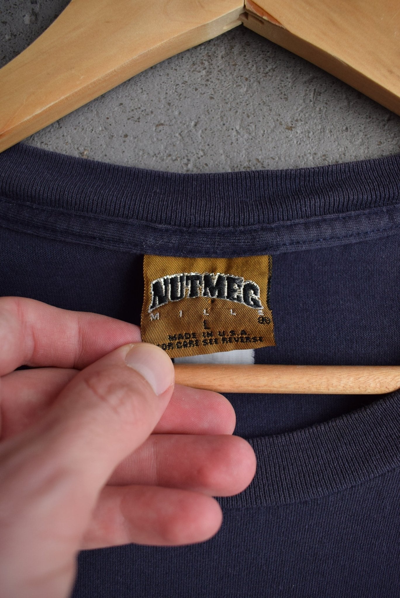 Vintage 90s Nutmeg x University of Notre Dame Tee (L) - Retrospective Store