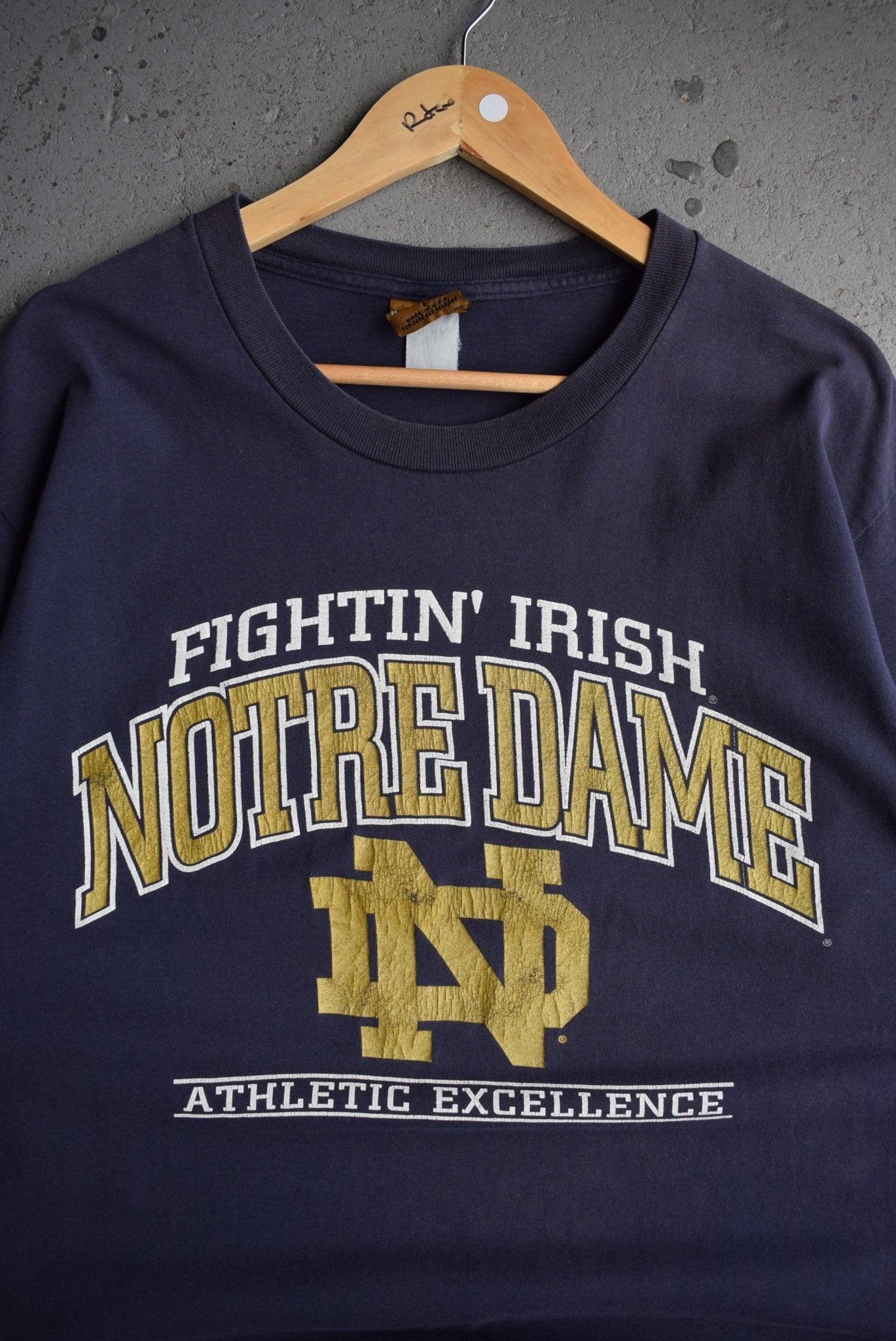 Vintage 90s Nutmeg x University of Notre Dame Tee (L) - Retrospective Store