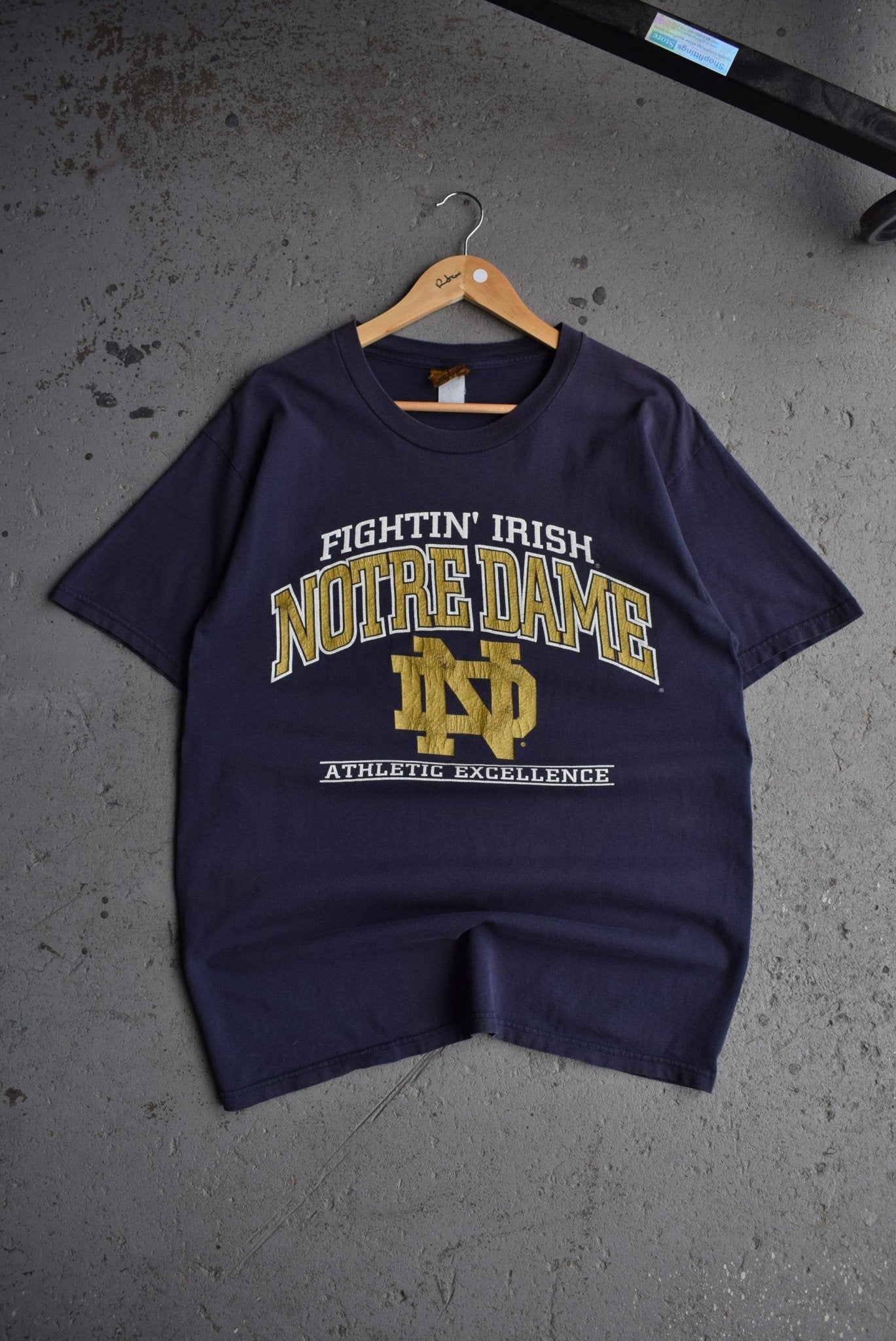 Vintage 90s Nutmeg x University of Notre Dame Tee (L) - Retrospective Store
