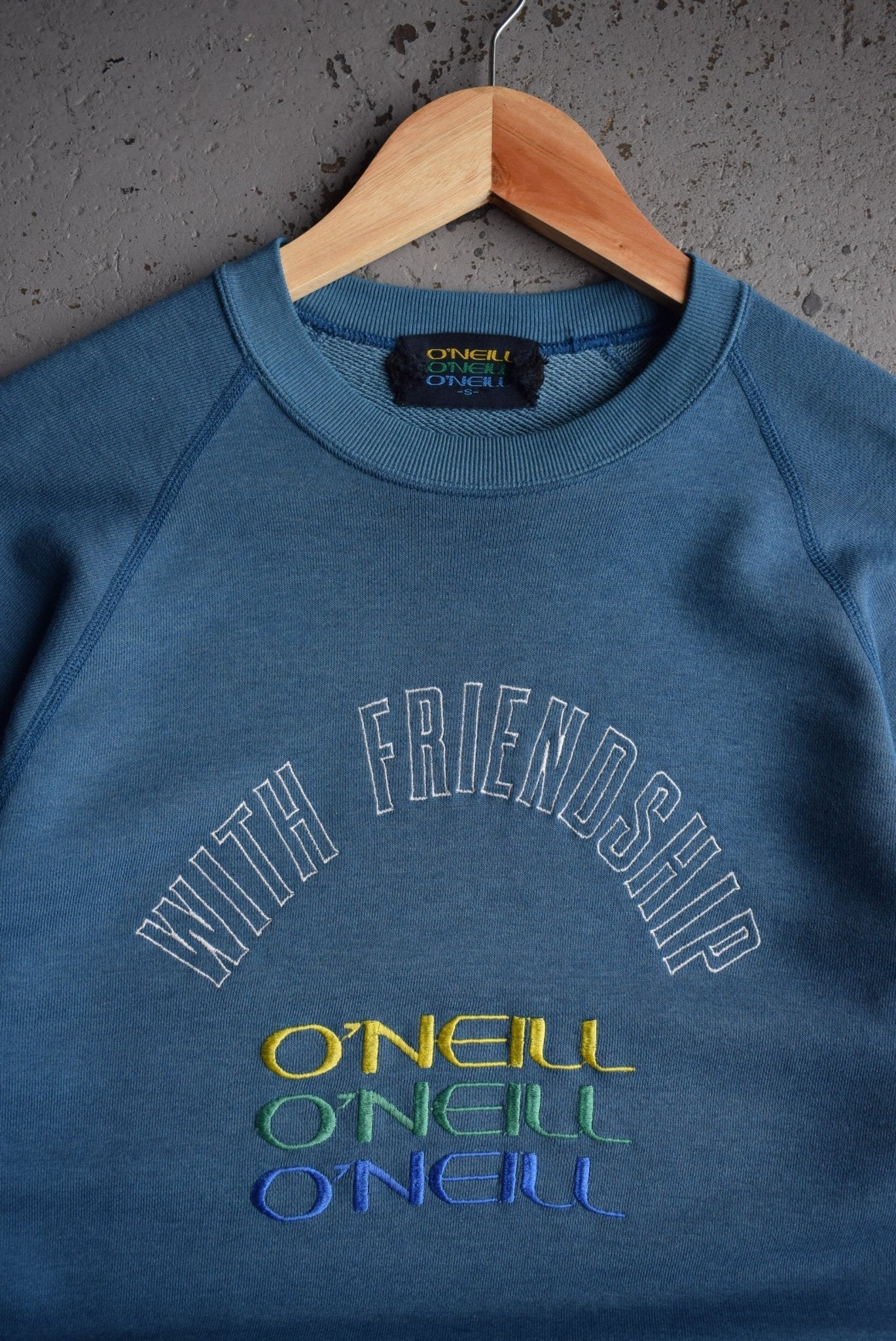 Vintage 90s O'Neill Embroidered Spellout Crewneck (S) - Retrospective Store