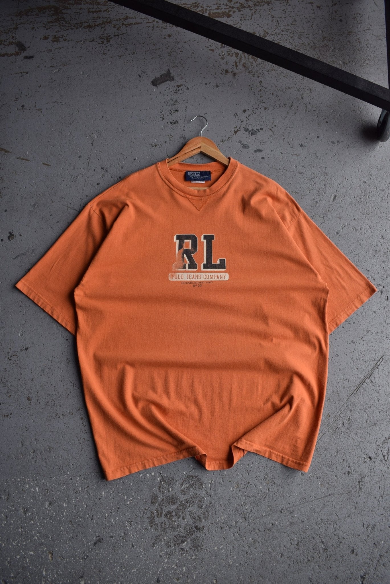 Vintage 90s Polo Ralph Lauren Spellout Tee (XXL) - Retrospective Store