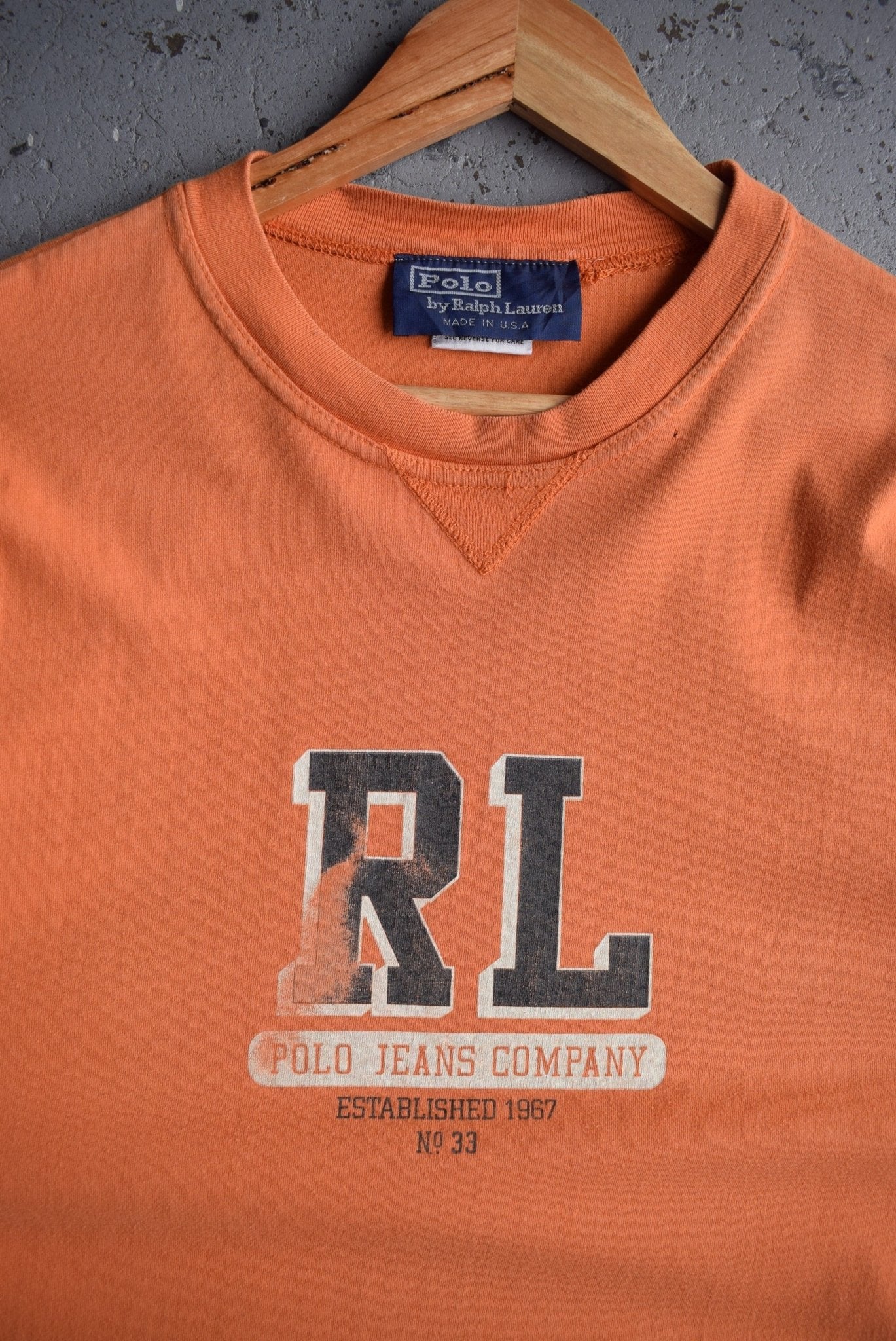 Vintage 90s Polo Ralph Lauren Spellout Tee (XXL) - Retrospective Store