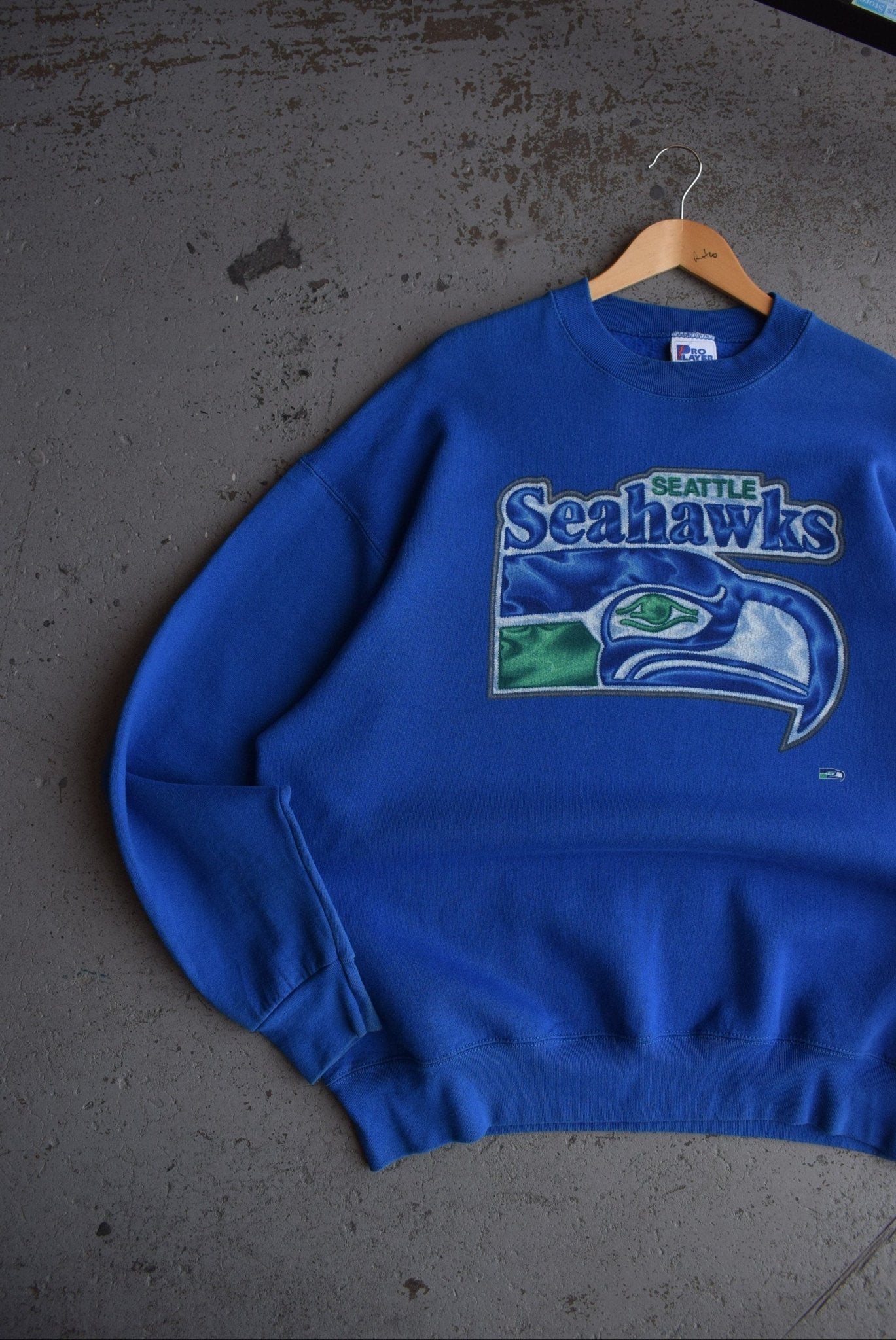 Vintage 90s Pro - Player x NFL Seattle Seahawks Crewneck (XXL) - Retrospective Store