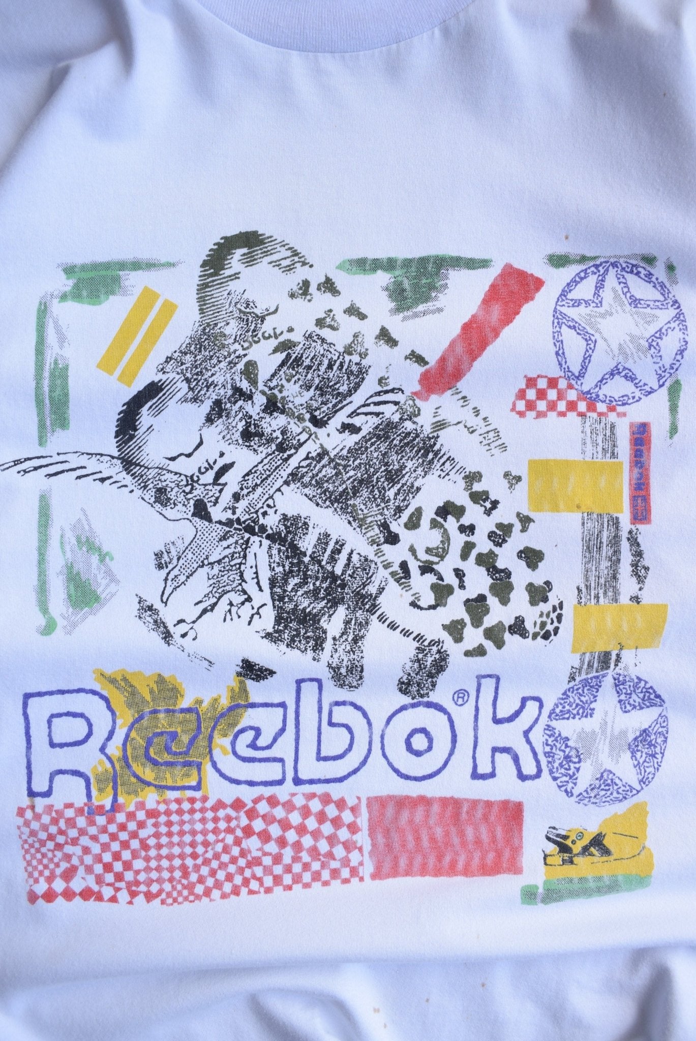 Vintage 90s Reebok Graphic Tee (M) - Retrospective Store