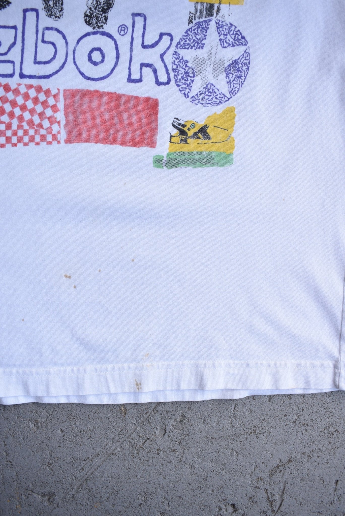 Vintage 90s Reebok Graphic Tee (M) - Retrospective Store