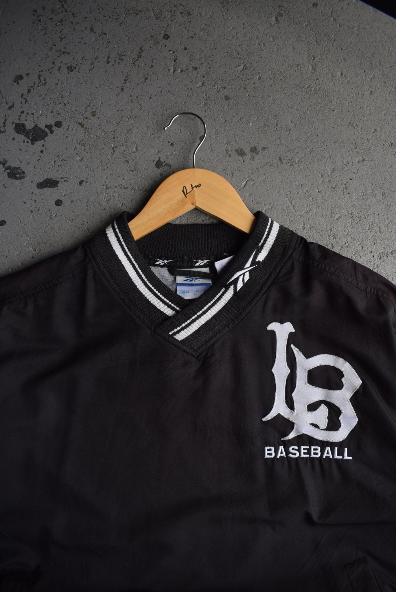 Vintage 90s Reebok x LB Baseball Embroidered Pullover Jacket (M/L) - Retrospective Store