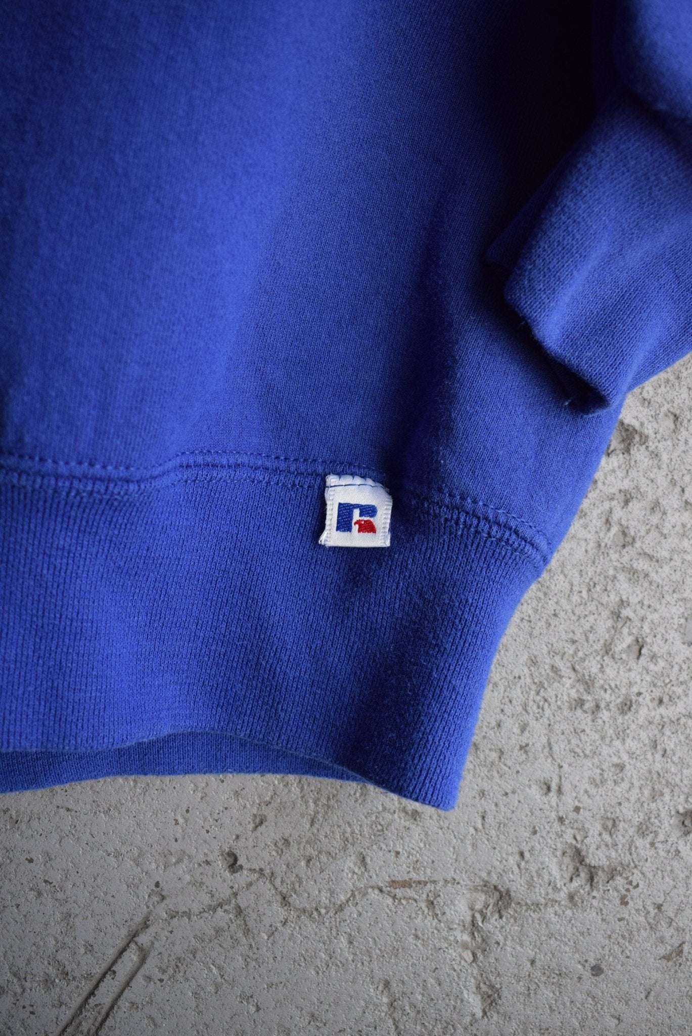 Vintage 90s Russell Athletic Embroidered Spellout Crewneck (M) - Retrospective Store