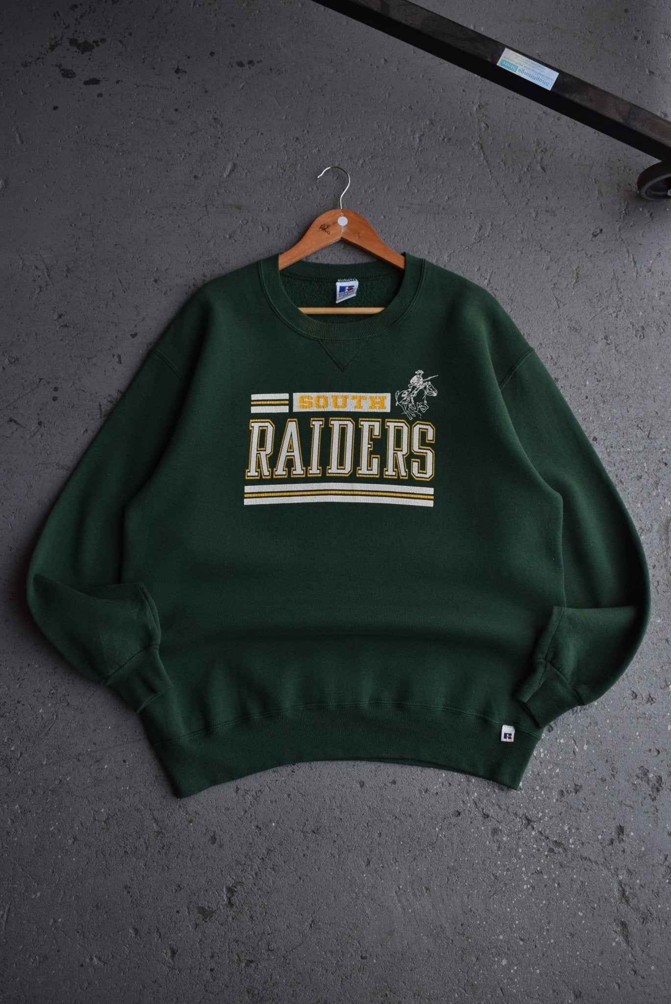 Vintage 90s Russell Athletic x South Raiders Crewneck (XL) - Retrospective Store