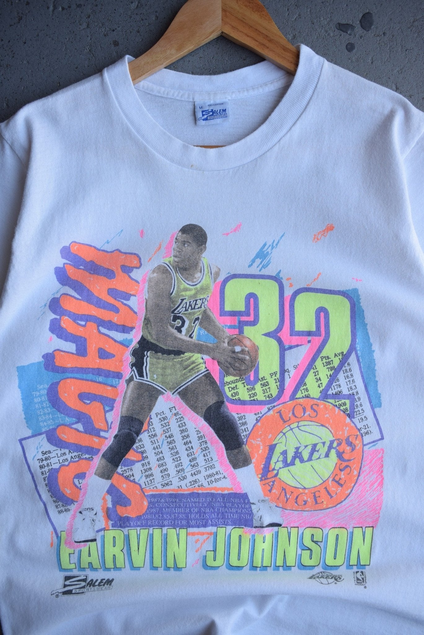 Vintage 90s Salem x NBA Magic Johnson Tee (S/M) - Retrospective Store