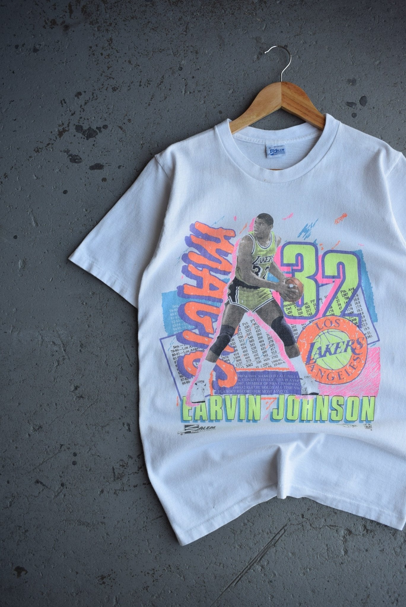 Vintage 90s Salem x NBA Magic Johnson Tee (S/M) - Retrospective Store