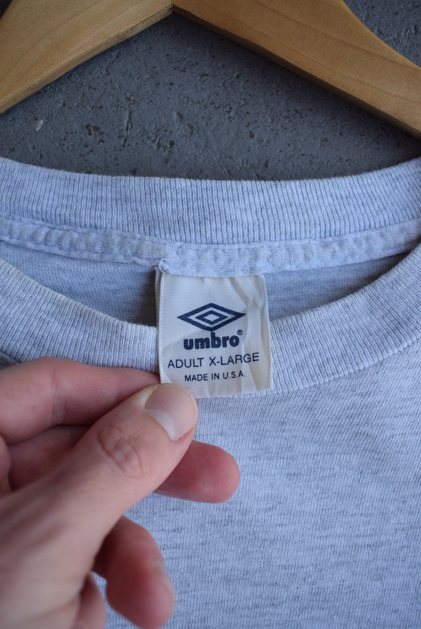 Vintage 90s Umbro Spellout Graphic Tee (XL) - Retrospective Store