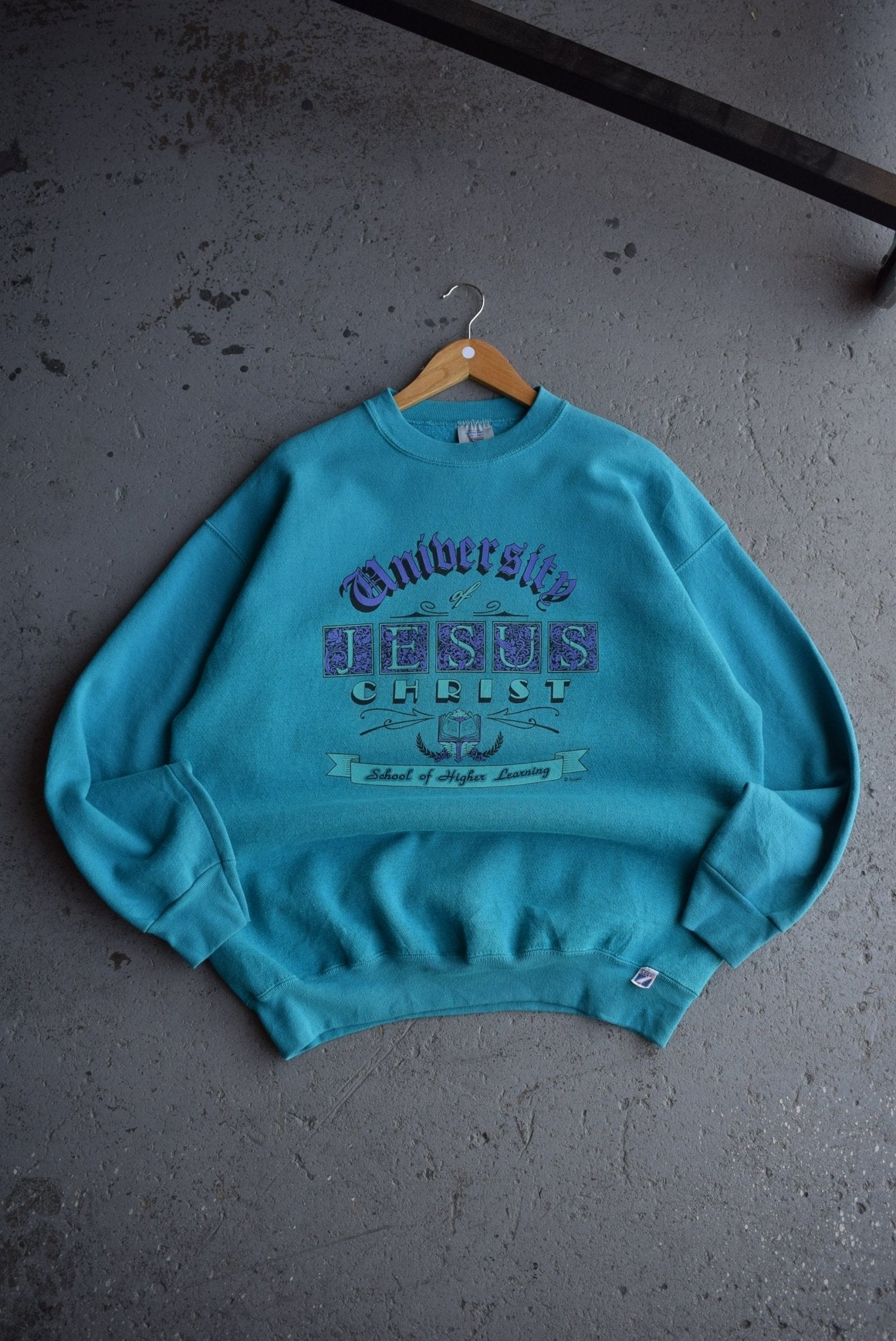 Vintage 90s University of Jesus Christ Crewneck (L/XL) - Retrospective Store