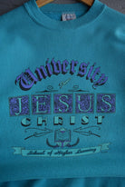 Vintage 90s University of Jesus Christ Crewneck (L/XL) - Retrospective Store