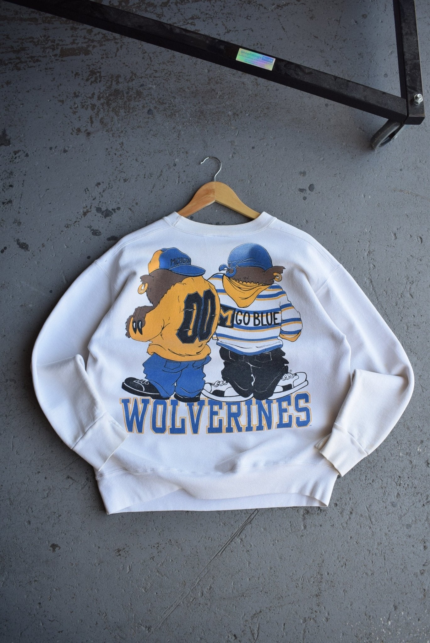 Vintage 90s University of Michigan Wolverines Crewneck (M/L) - Retrospective Store