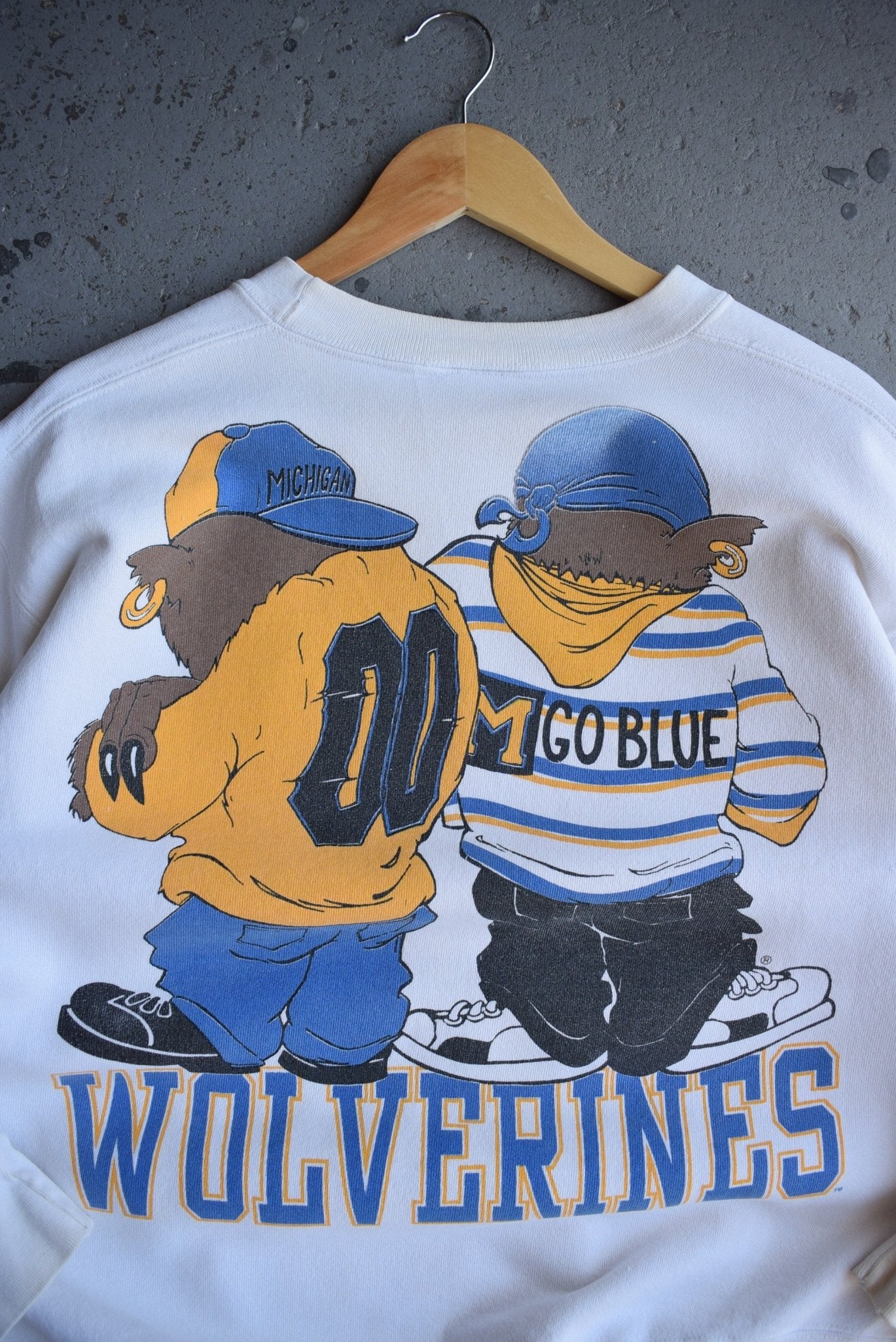 Vintage 90s University of Michigan Wolverines Crewneck (M/L) - Retrospective Store