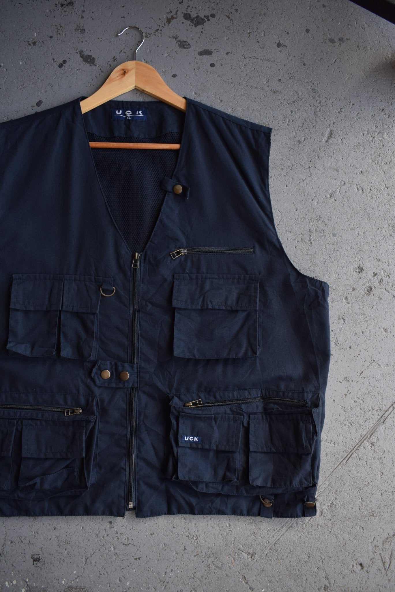 Vintage 90s Utility Workwear Vest (L/XL) - Retrospective Store