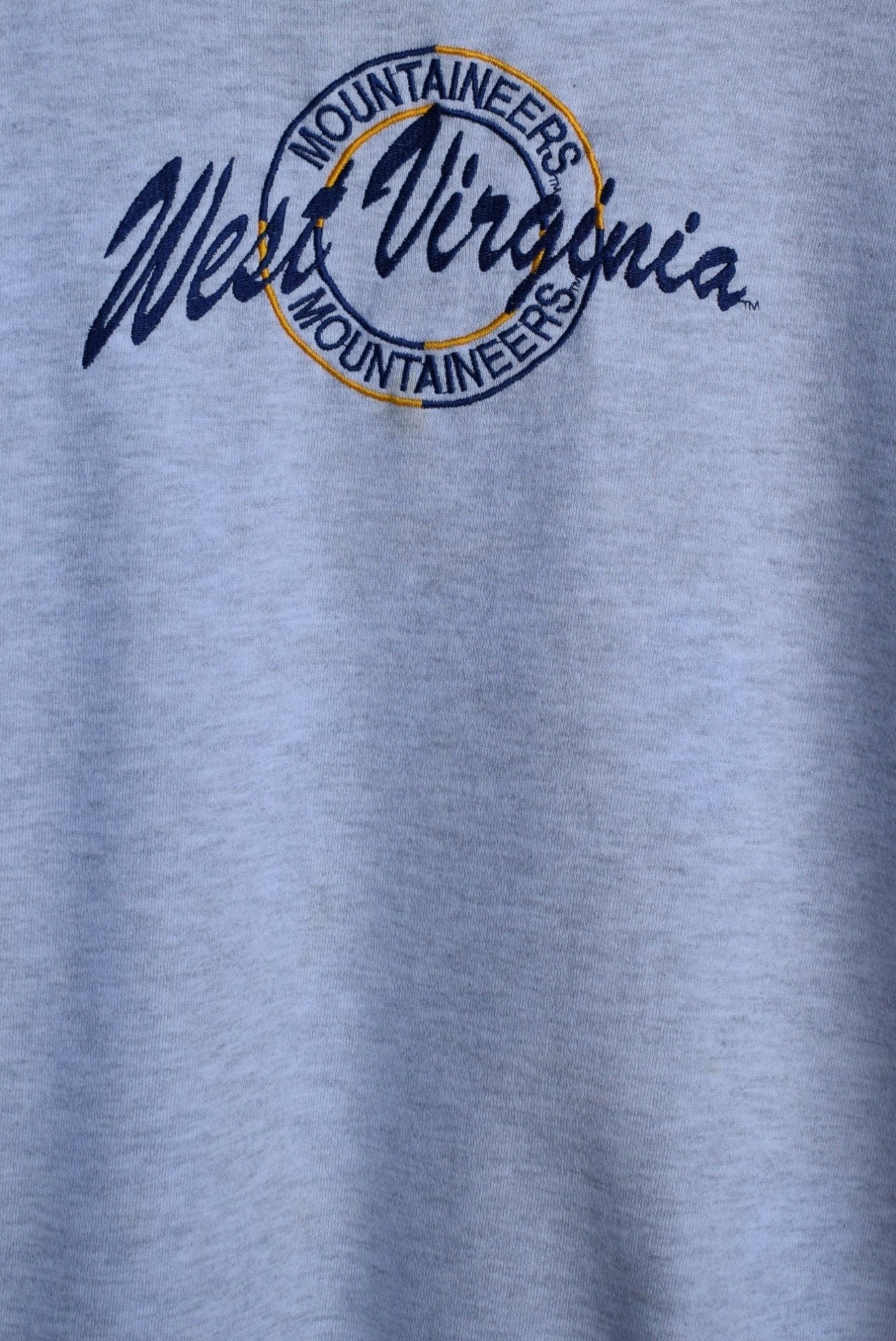 Vintage 90s West Virginia University Embroidered Crewneck (XXL) - Retrospective Store
