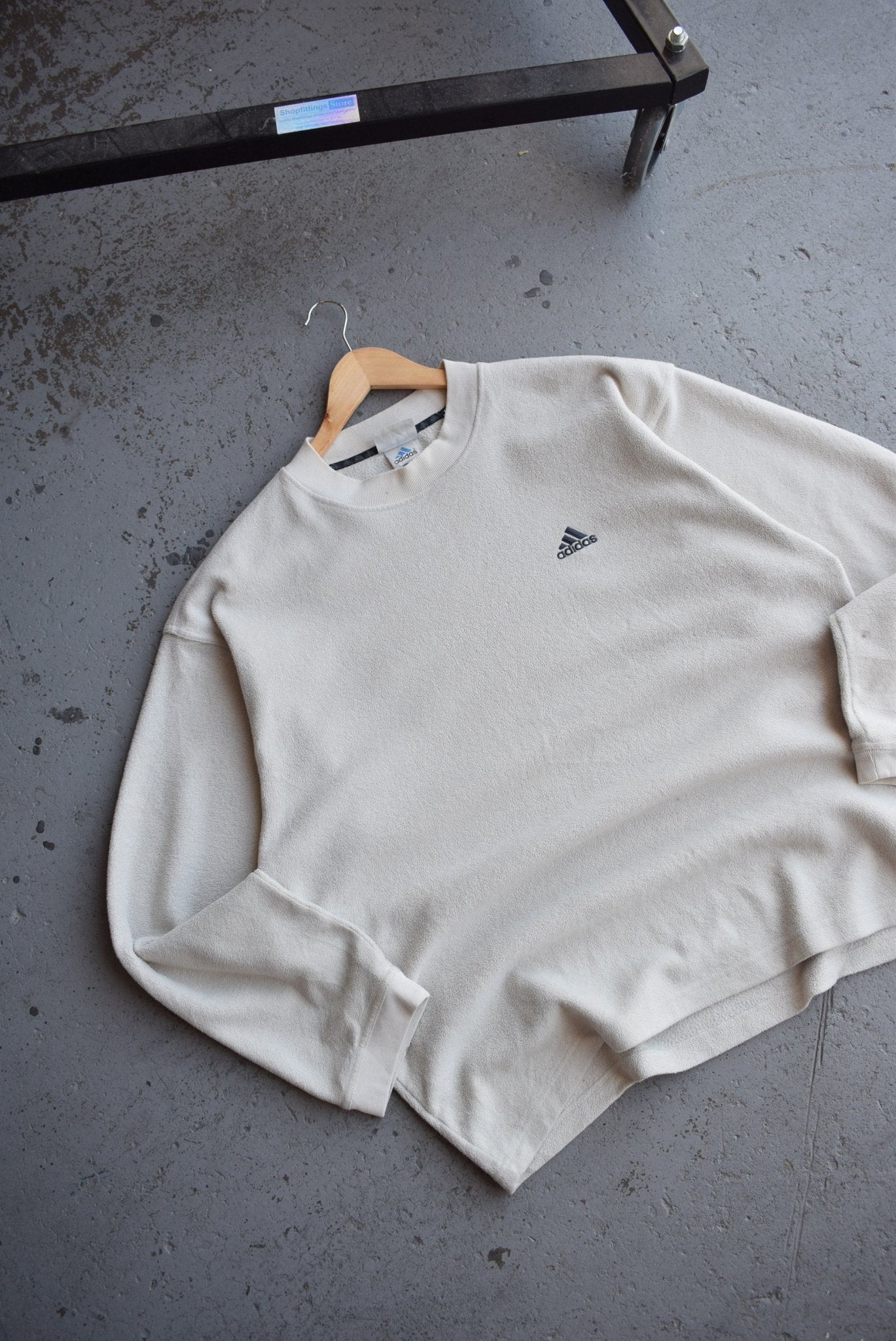 Vintage Adidas Classic Logo Embroidered Fleece (L/XL) - Retrospective Store