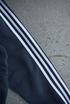 Vintage Adidas Classic Logo Embroidered Full - Zip Hoodie (L) - Retrospective Store