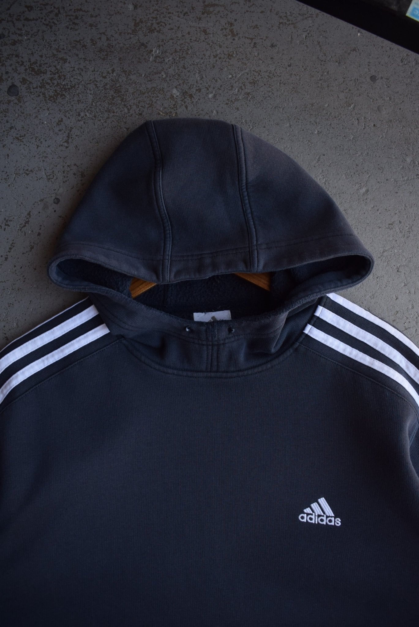 Vintage Adidas Classic Logo Embroidered Hoodie (L/XL) - Retrospective Store