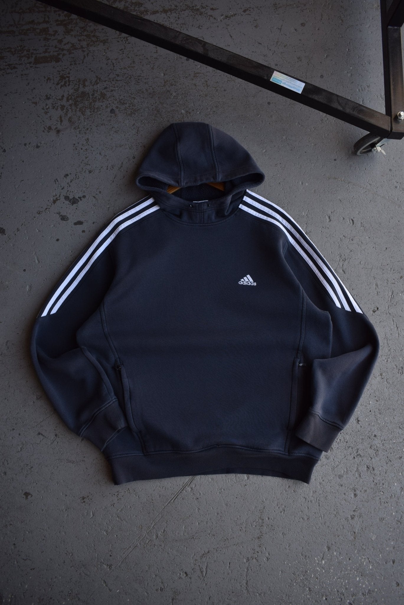 Vintage Adidas Classic Logo Embroidered Hoodie (L/XL) - Retrospective Store