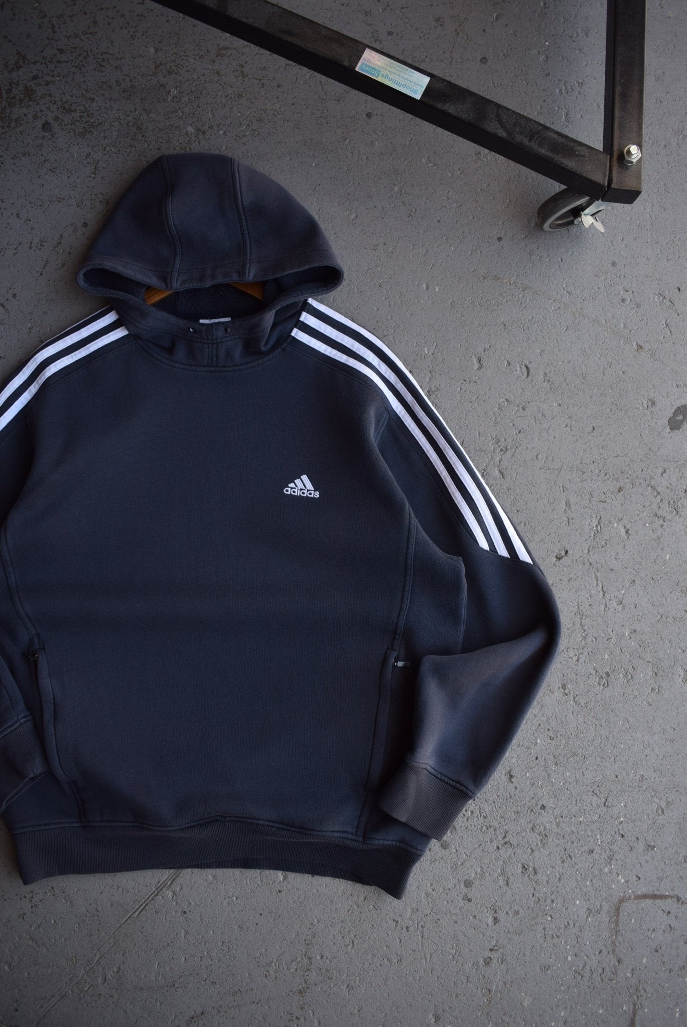 Vintage Adidas Classic Logo Embroidered Hoodie (L/XL) - Retrospective Store