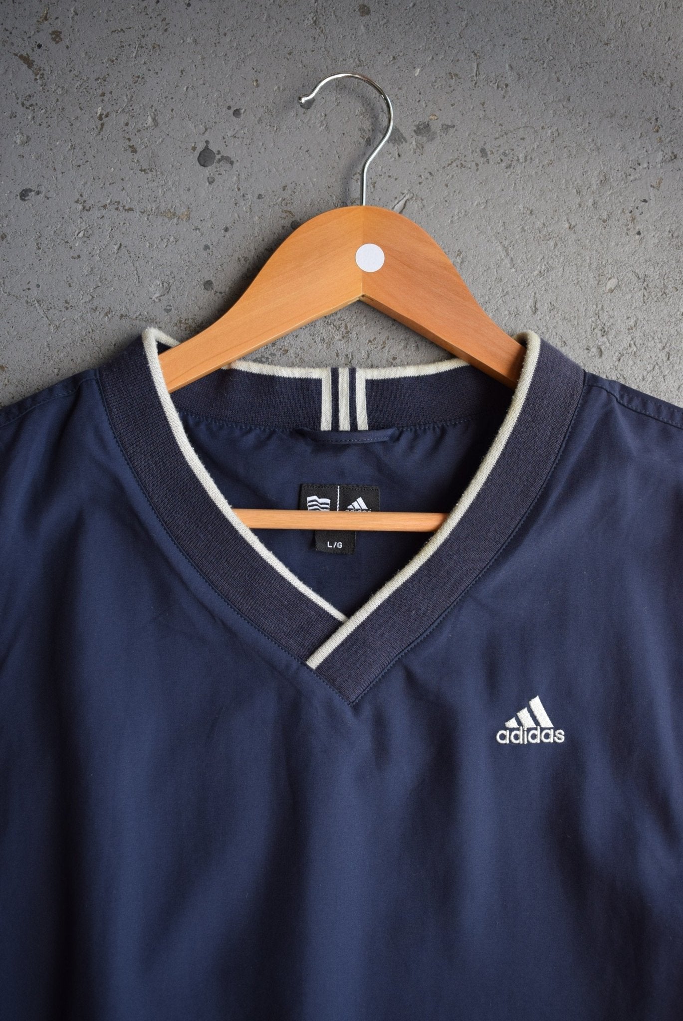 Vintage Adidas Classic Logo Embroidered Pullover Vest (L) - Retrospective Store