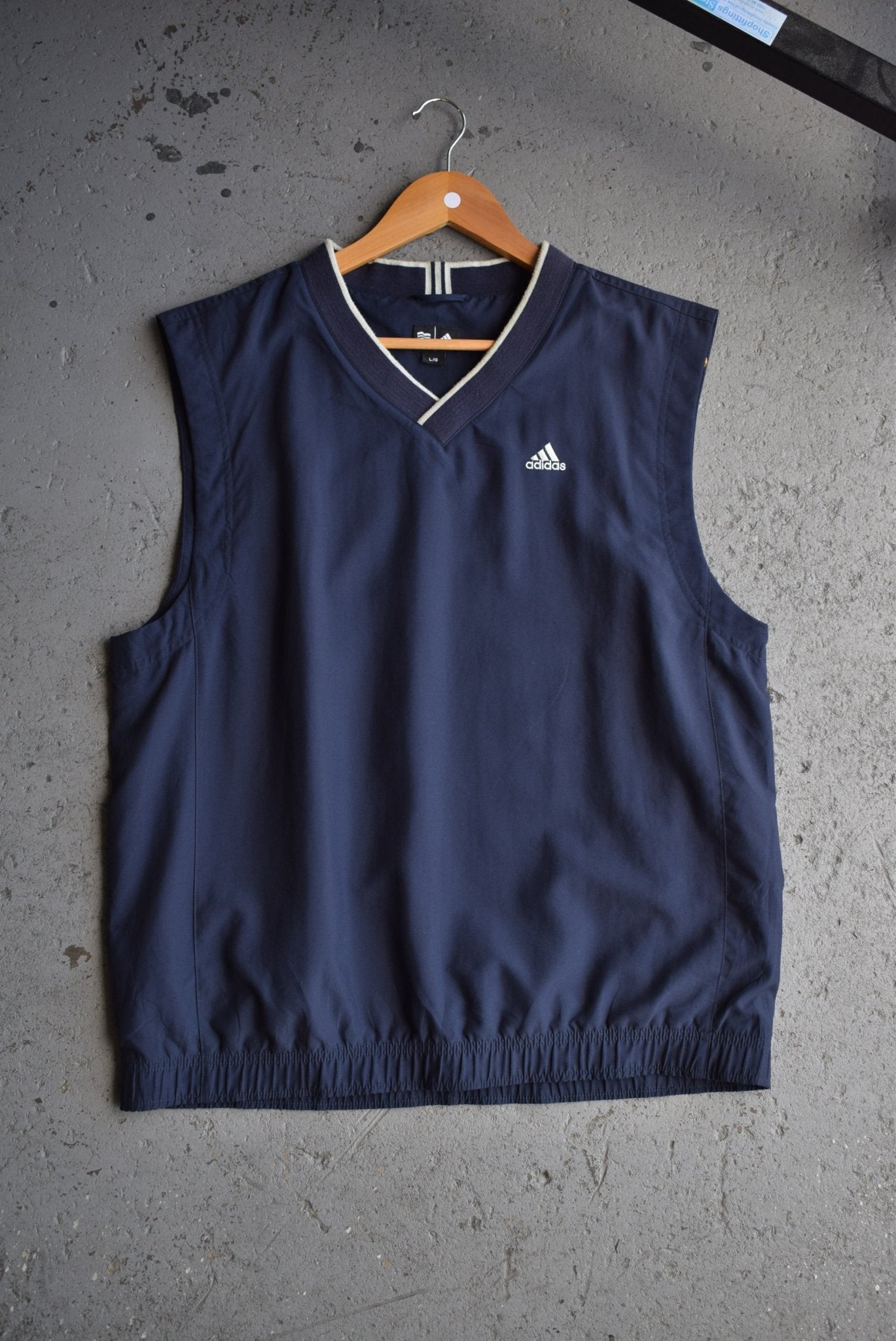 Vintage Adidas Classic Logo Embroidered Pullover Vest (L) - Retrospective Store