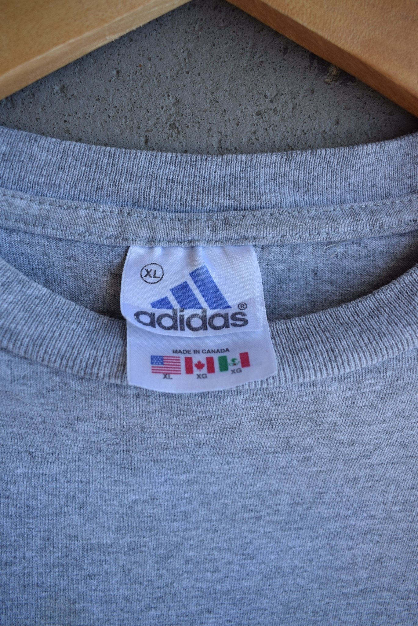 Vintage Adidas Classic Logo Embroidered Tee (XL) - Retrospective Store