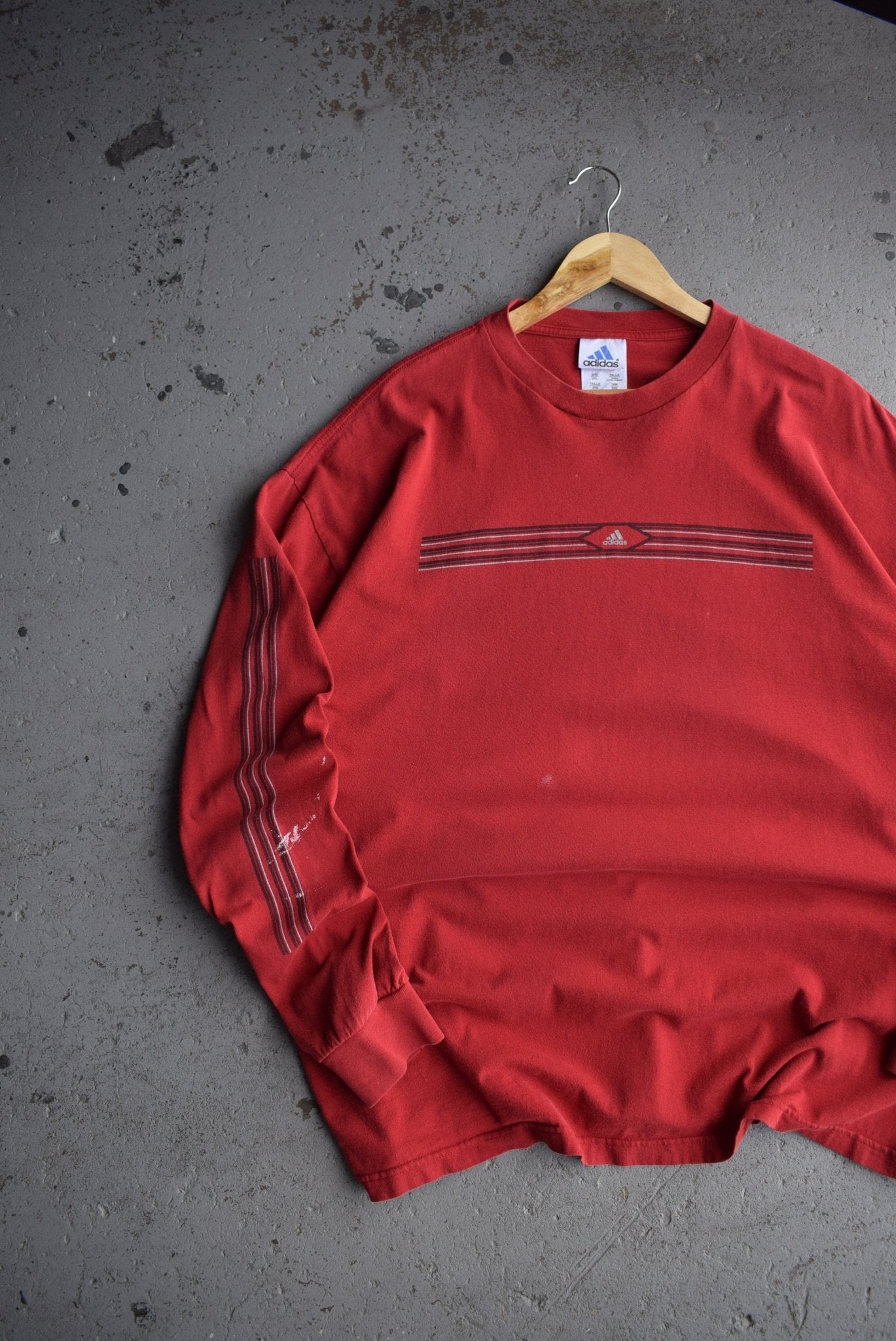 Vintage Adidas Classic Logo Long Sleeve Tee (XXL) - Retrospective Store