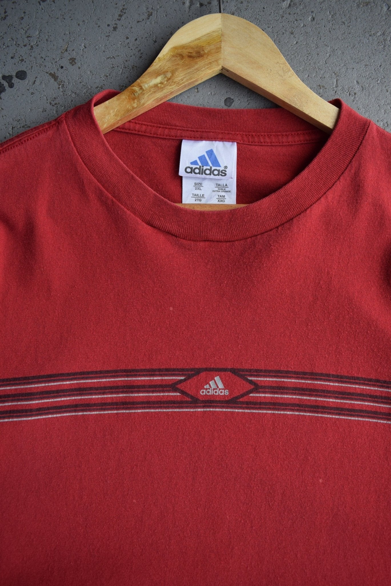Vintage Adidas Classic Logo Long Sleeve Tee (XXL) - Retrospective Store