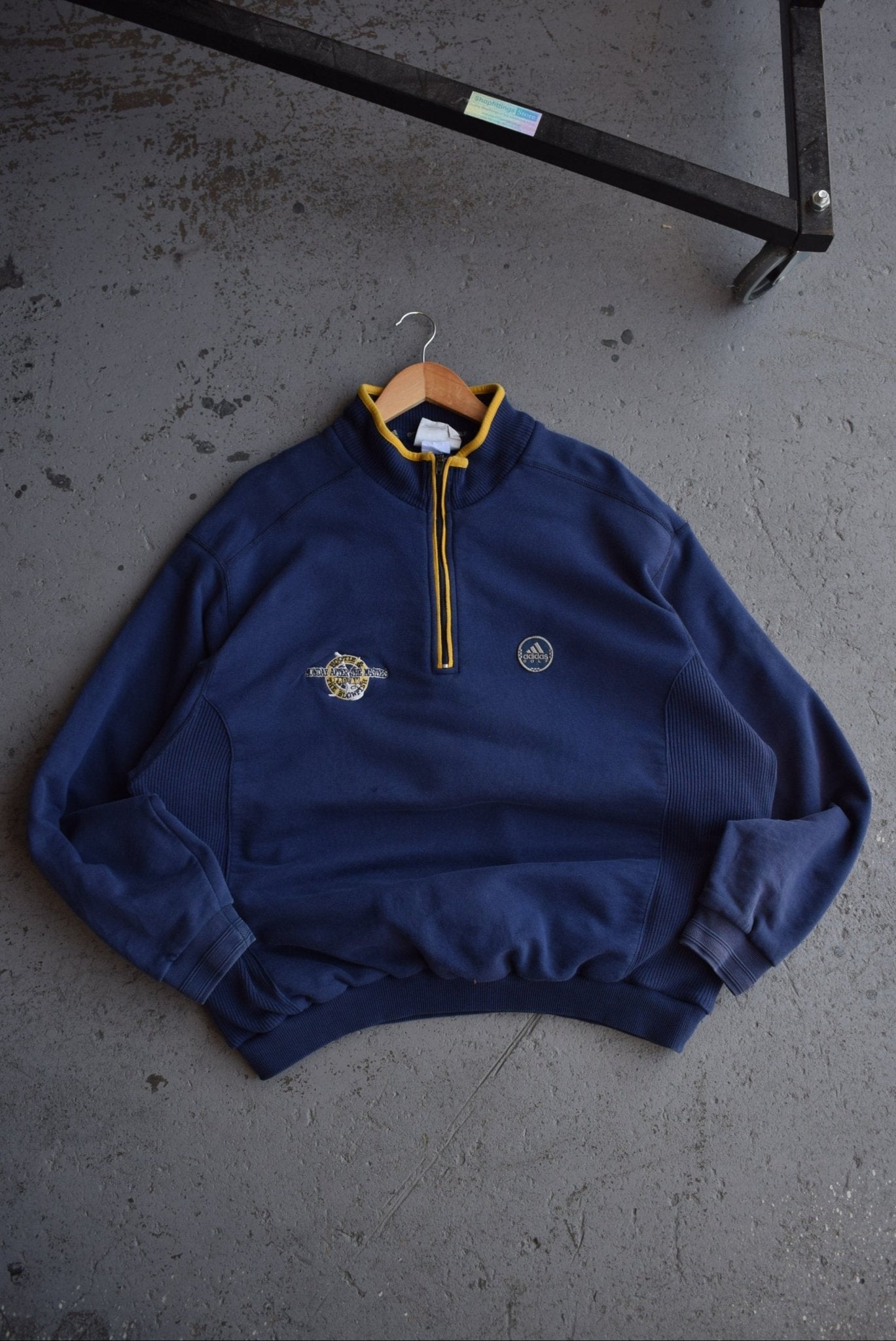 Vintage Adidas Golf x Pro - AM Masters Embroidered Quarter Zip (XL) - Retrospective Store