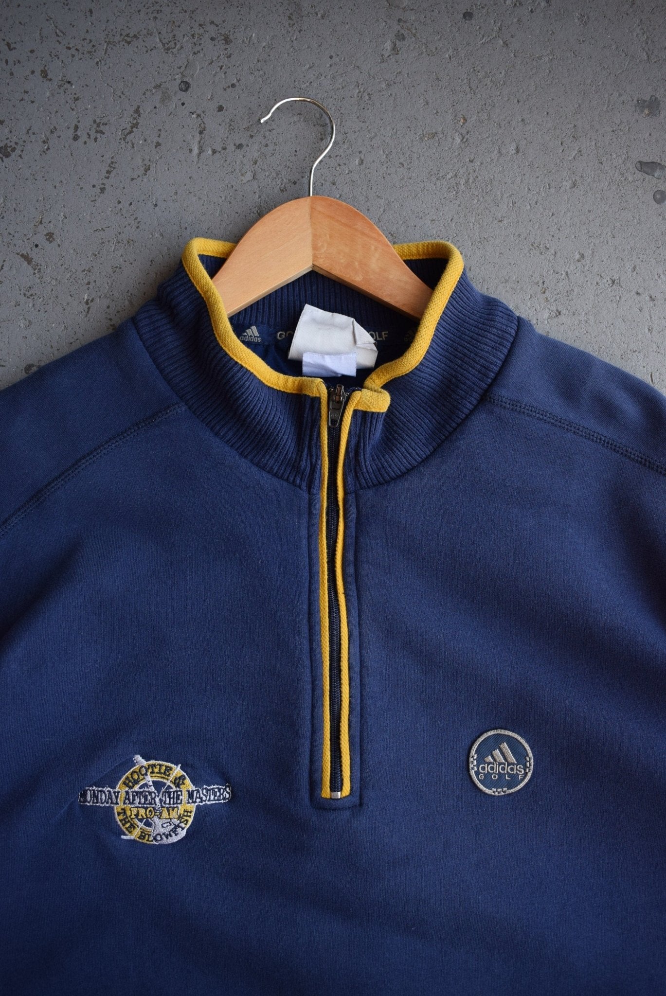 Vintage Adidas Golf x Pro - AM Masters Embroidered Quarter Zip (XL) - Retrospective Store