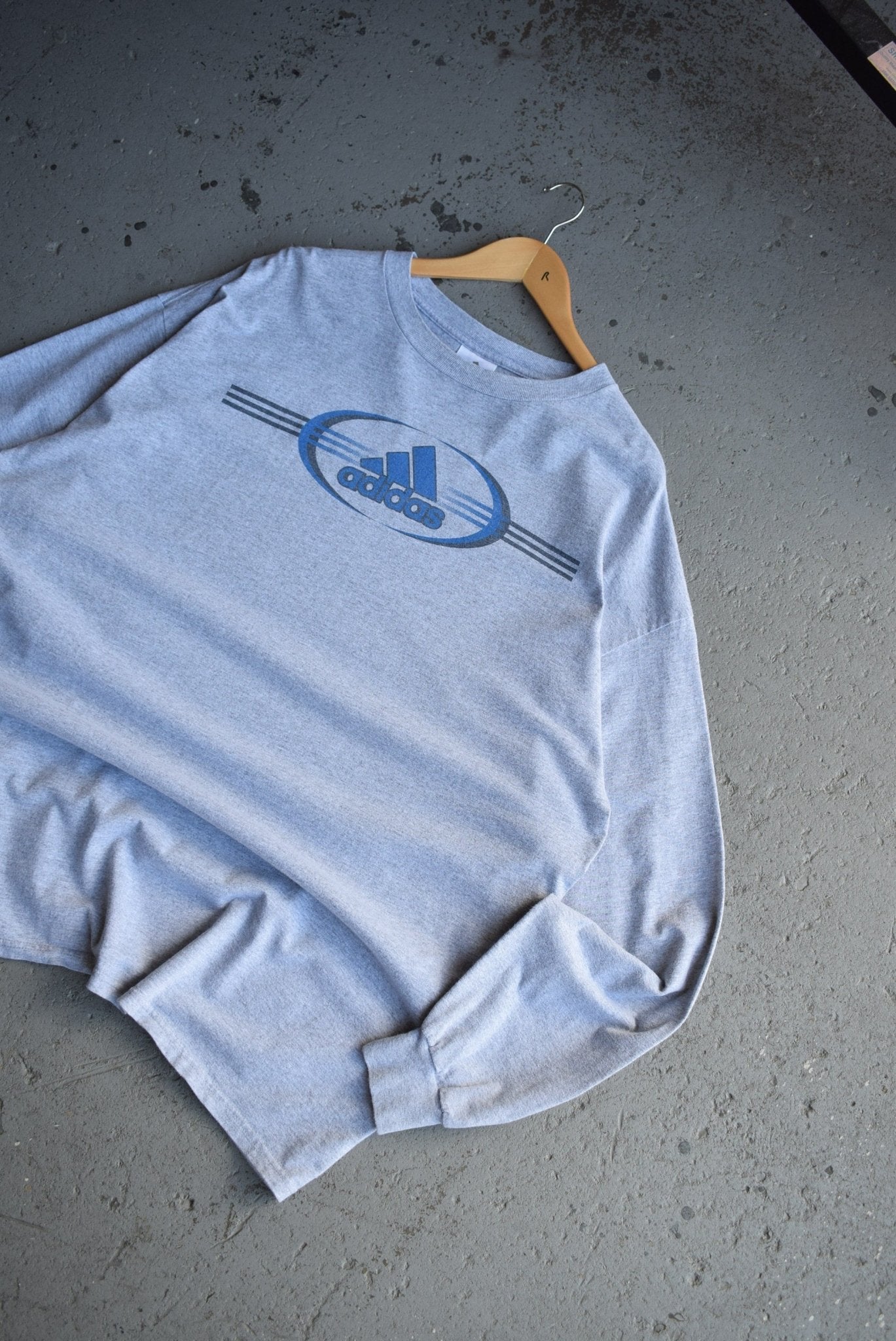 Vintage Adidas Spellout Long Sleeve Tee (XXL) - Retrospective Store