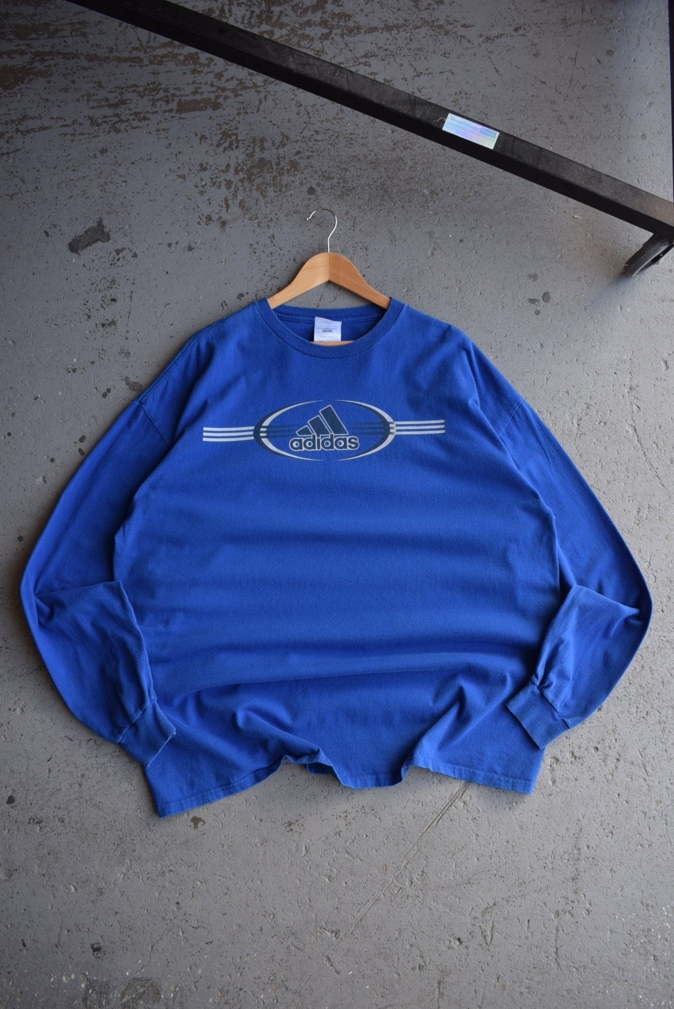 Vintage Adidas Spellout Long Sleeve Tee (XXL) - Retrospective Store