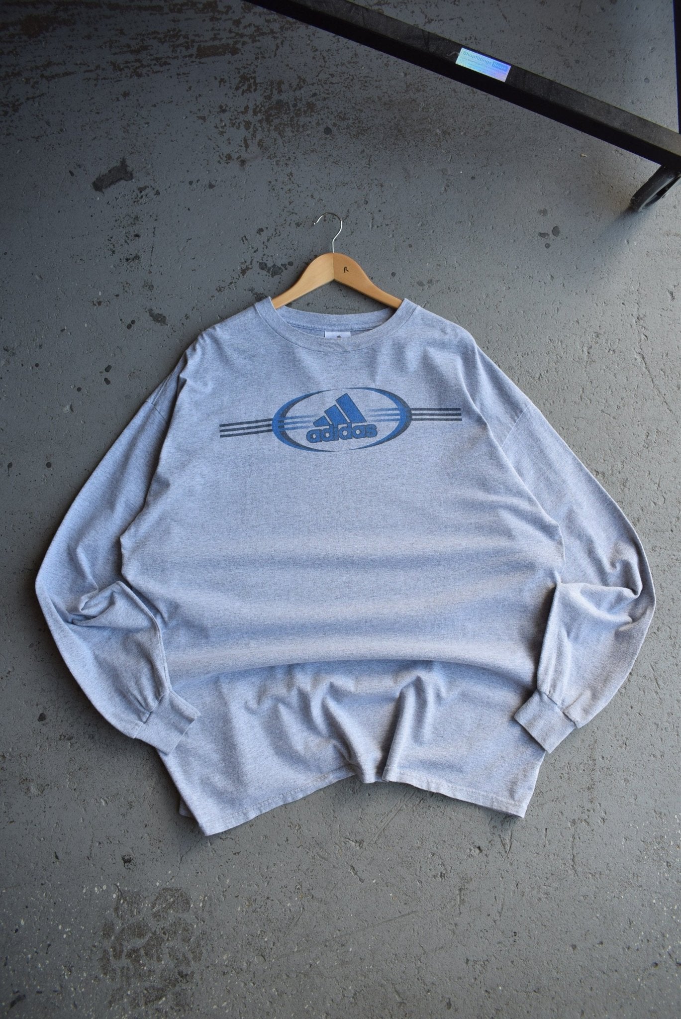 Vintage Adidas Spellout Long Sleeve Tee (XXL) - Retrospective Store