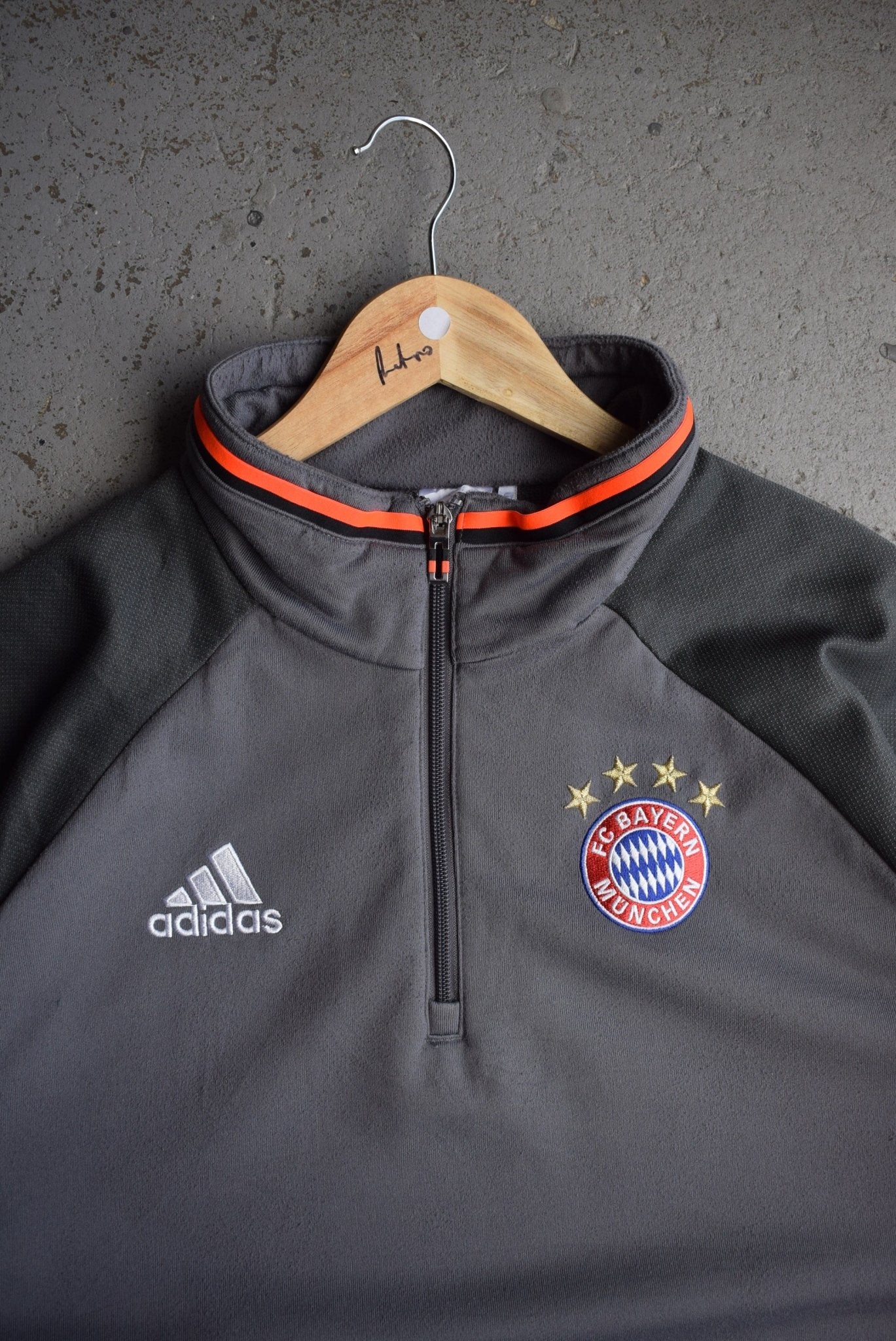 Vintage Adidas x FC Bayern Munich Embroidered Quarter Zip (XL) - Retrospective Store