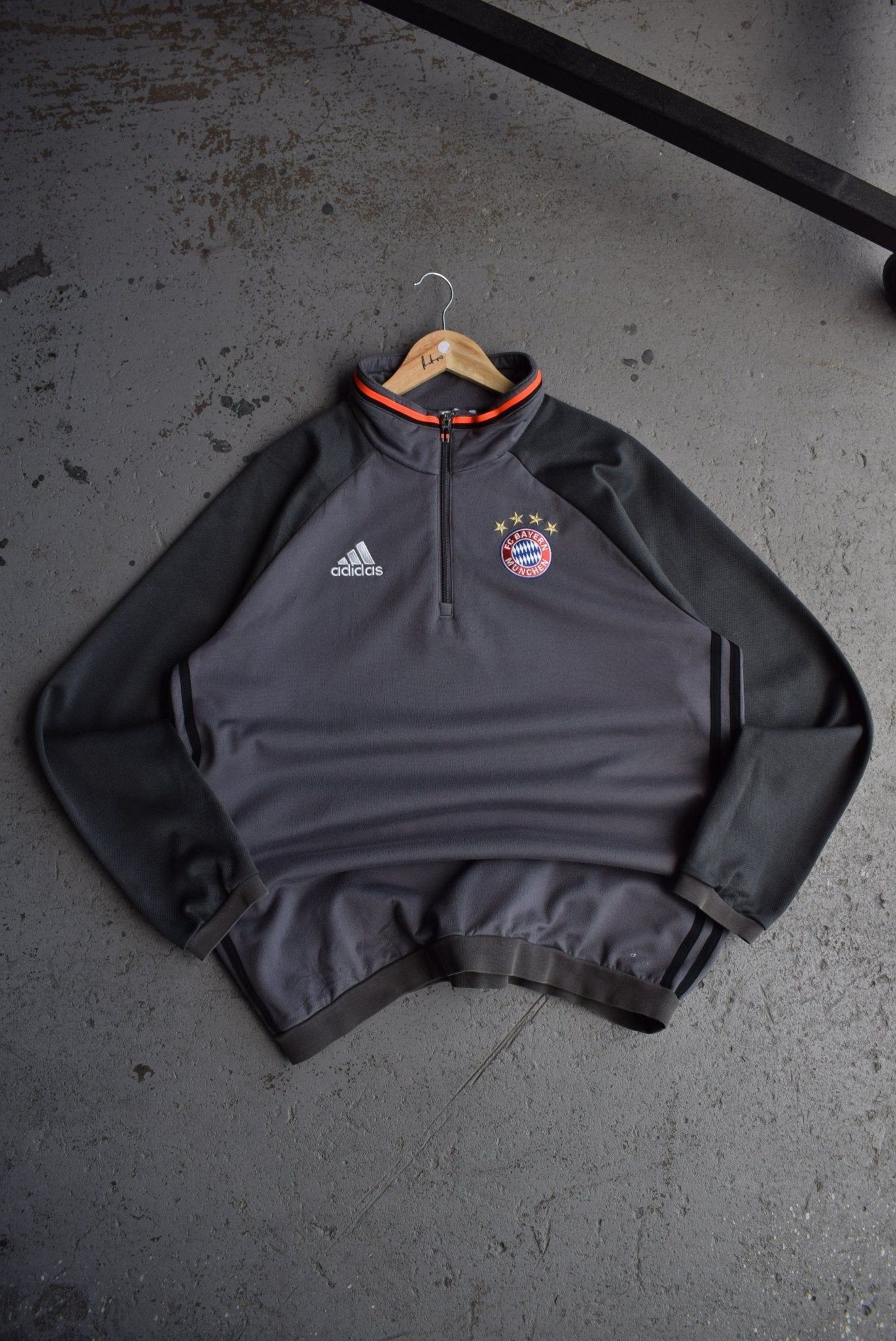 Vintage Adidas x FC Bayern Munich Embroidered Quarter Zip (XL) - Retrospective Store