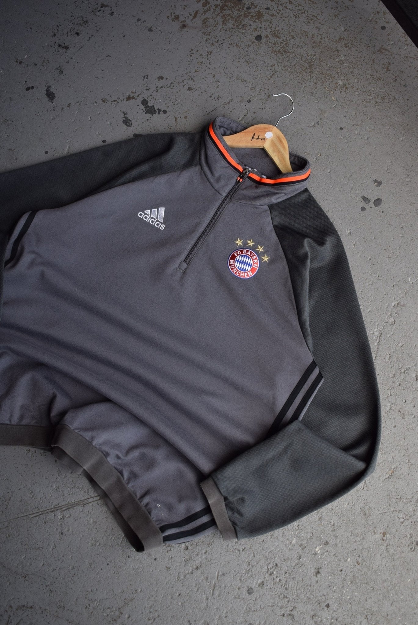 Vintage Adidas x FC Bayern Munich Embroidered Quarter Zip (XL) - Retrospective Store