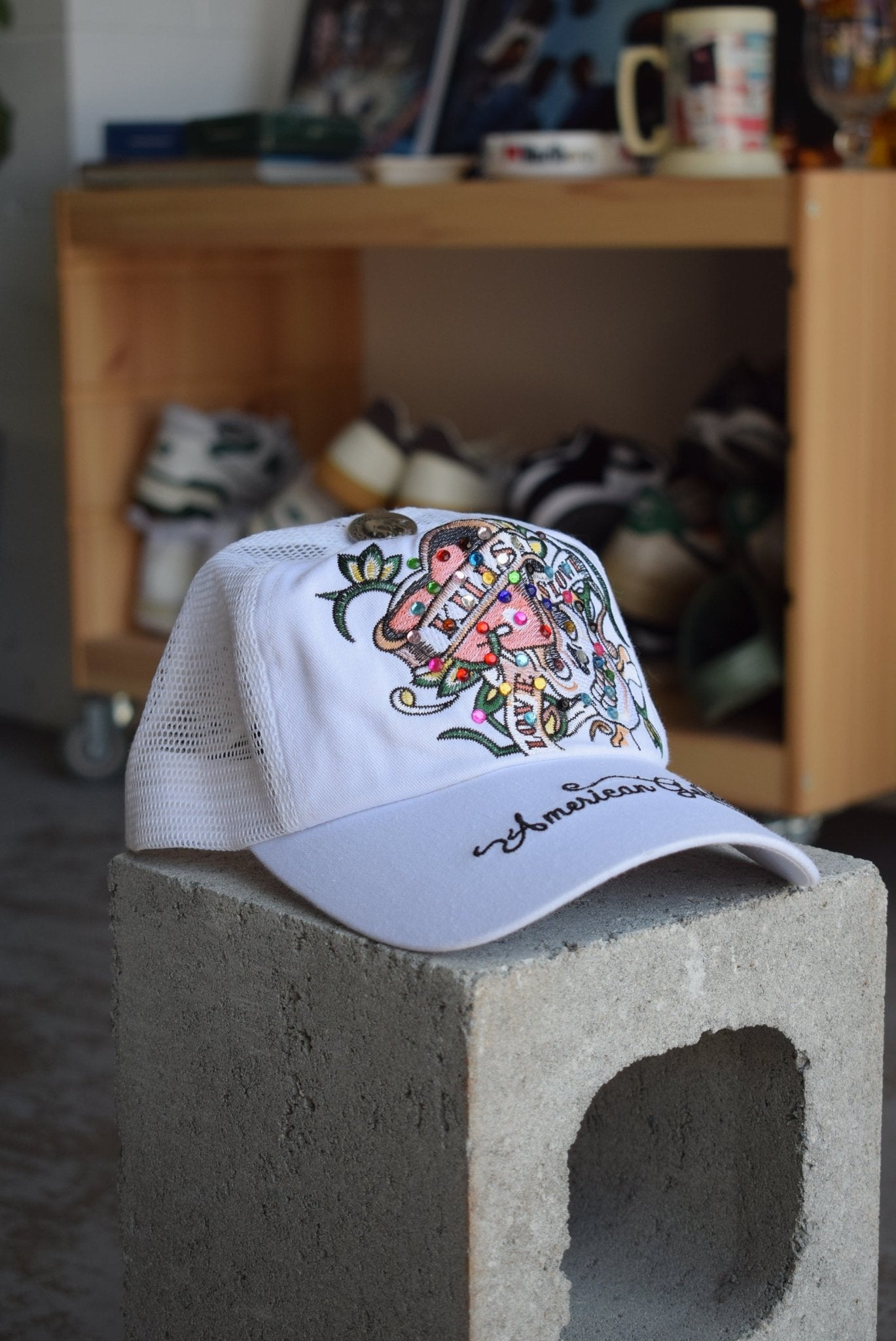 Vintage American Goldi Embroidered Hat - Retrospective Store