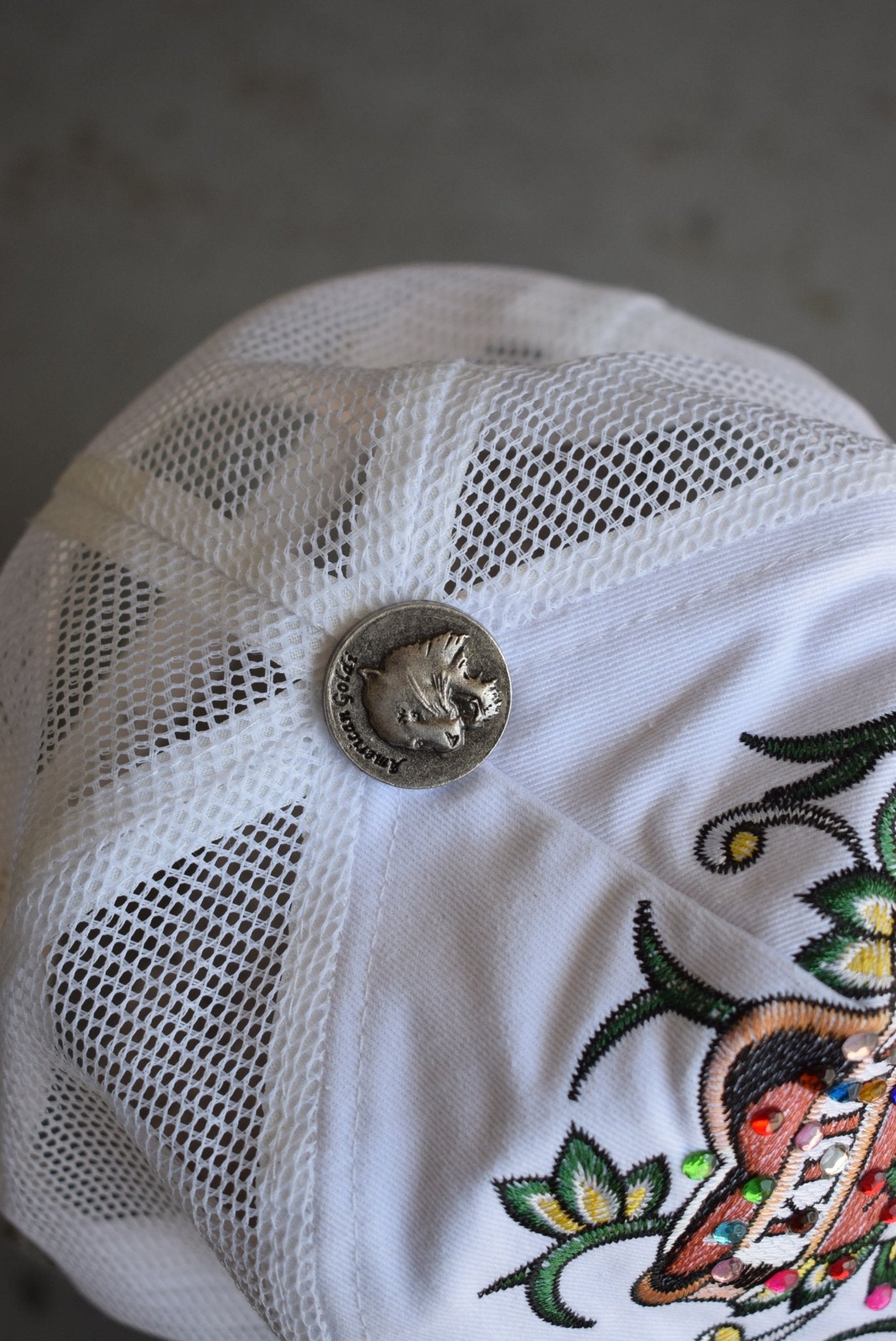 Vintage American Goldi Embroidered Hat - Retrospective Store